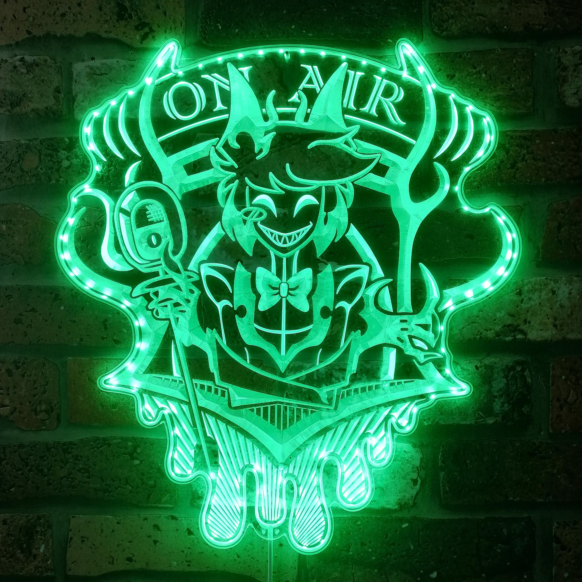 Radio Demon On Air Dynamic RGB Edge Lit LED Sign