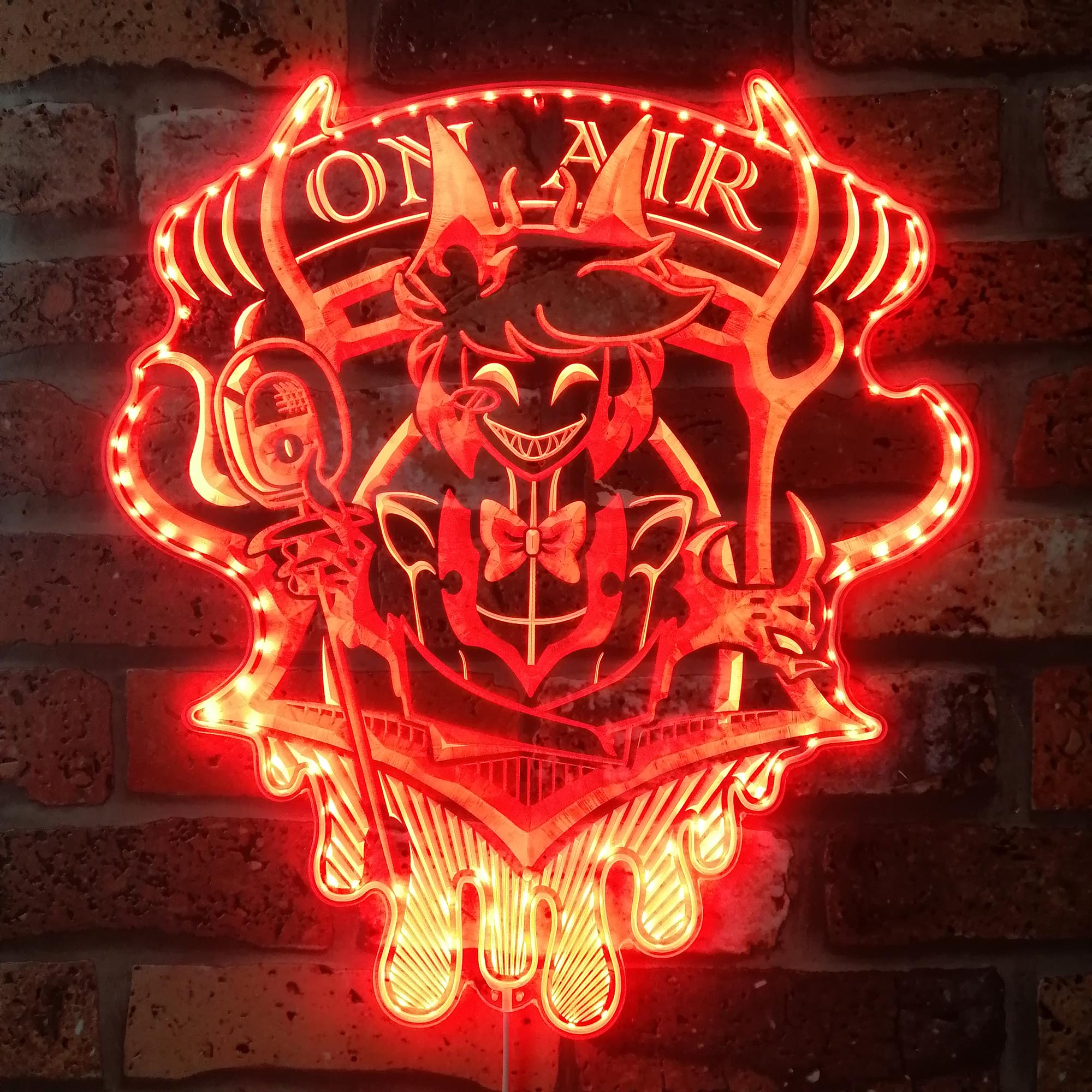 Radio Demon On Air Dynamic RGB Edge Lit LED Sign