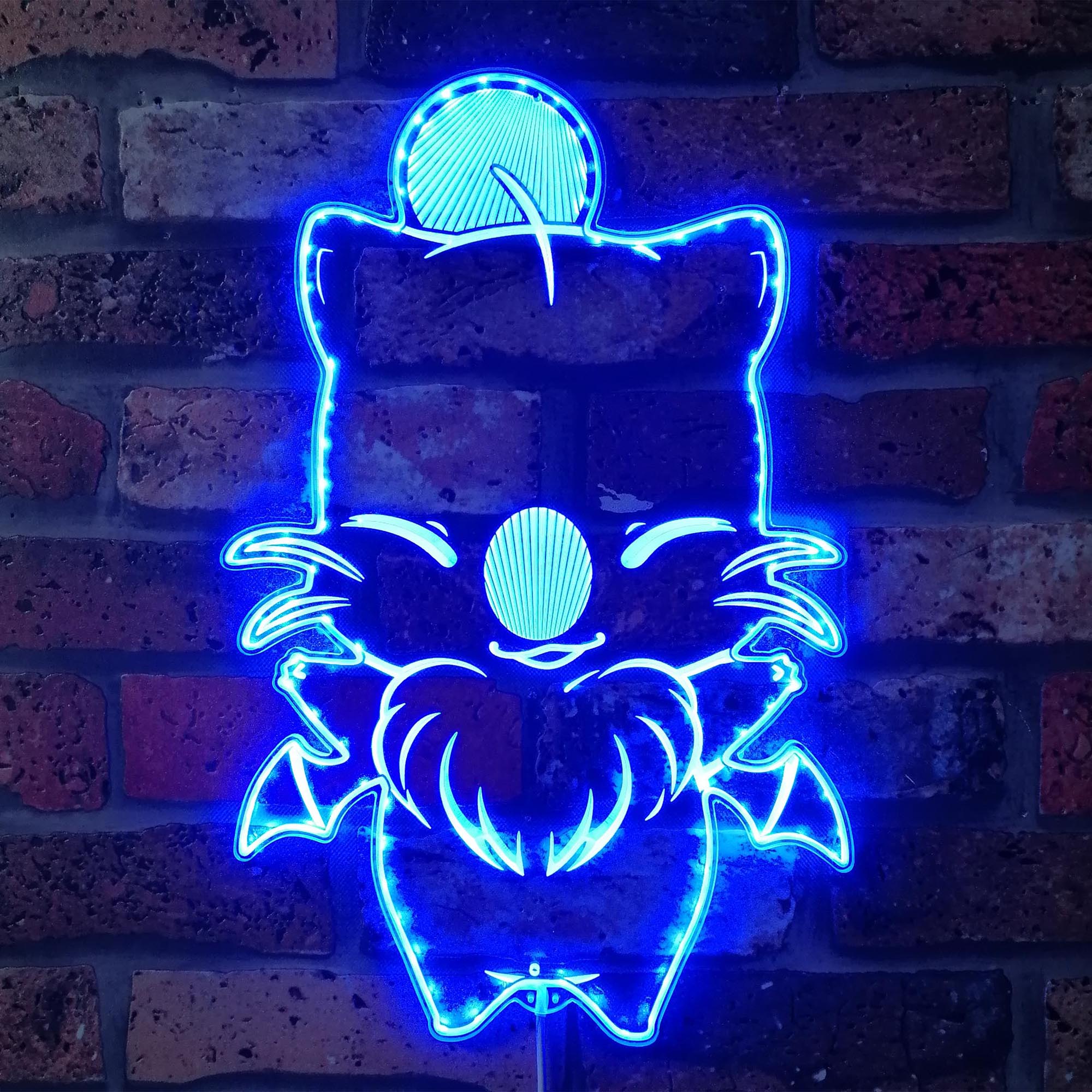 Moogle Kawaii Final Fantasy 7 Dynamic RGB Edge Lit LED Sign