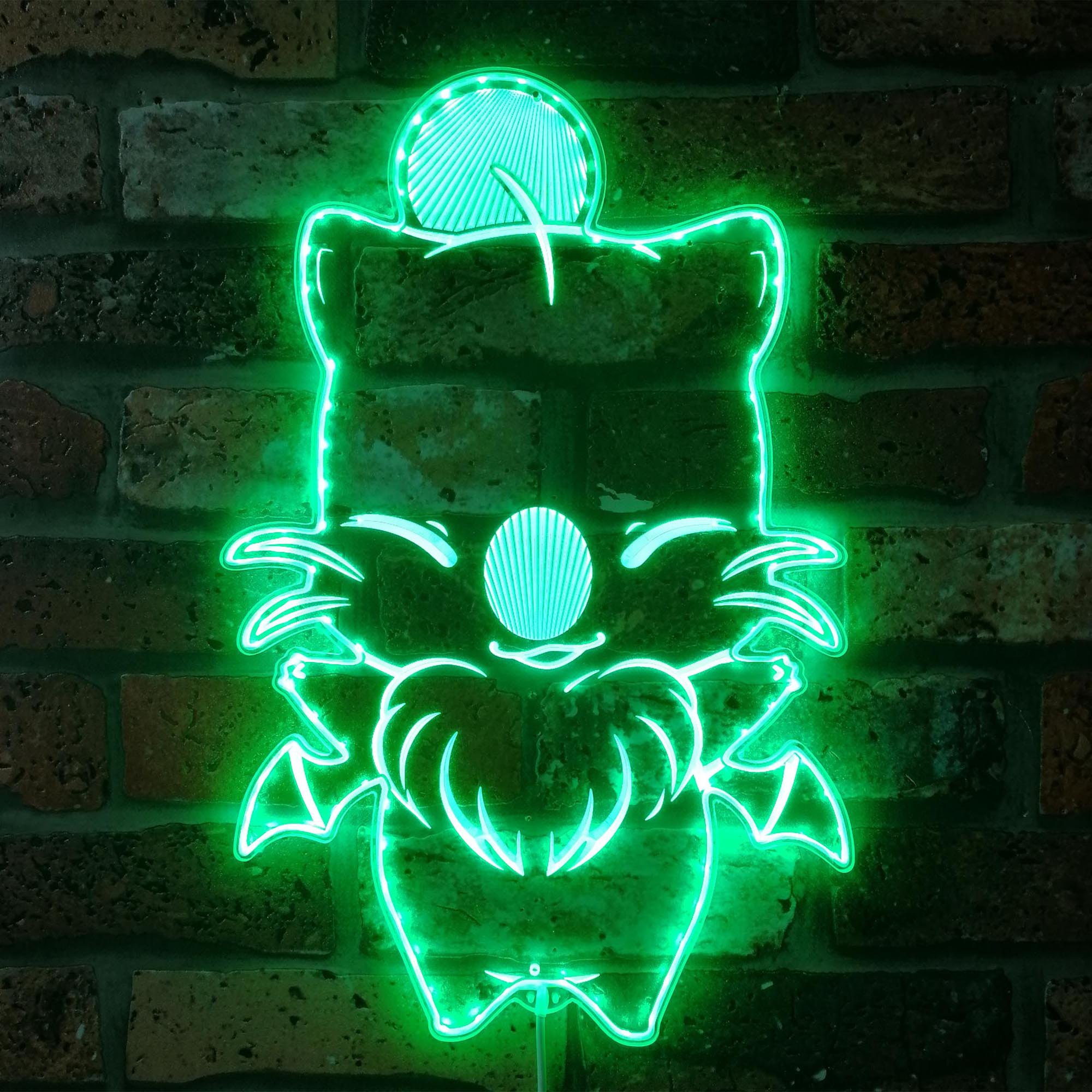 Moogle Kawaii Final Fantasy 7 Dynamic RGB Edge Lit LED Sign