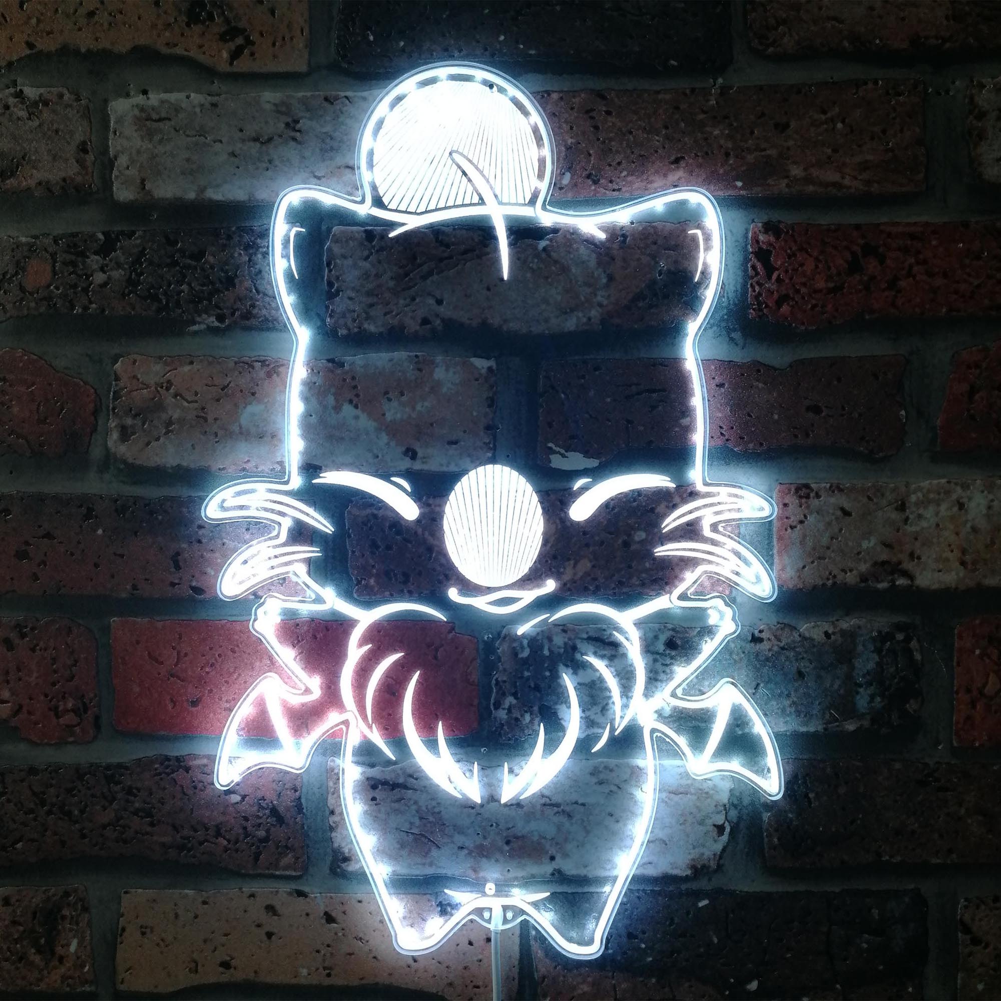 Moogle Kawaii Final Fantasy 7 Dynamic RGB Edge Lit LED Sign