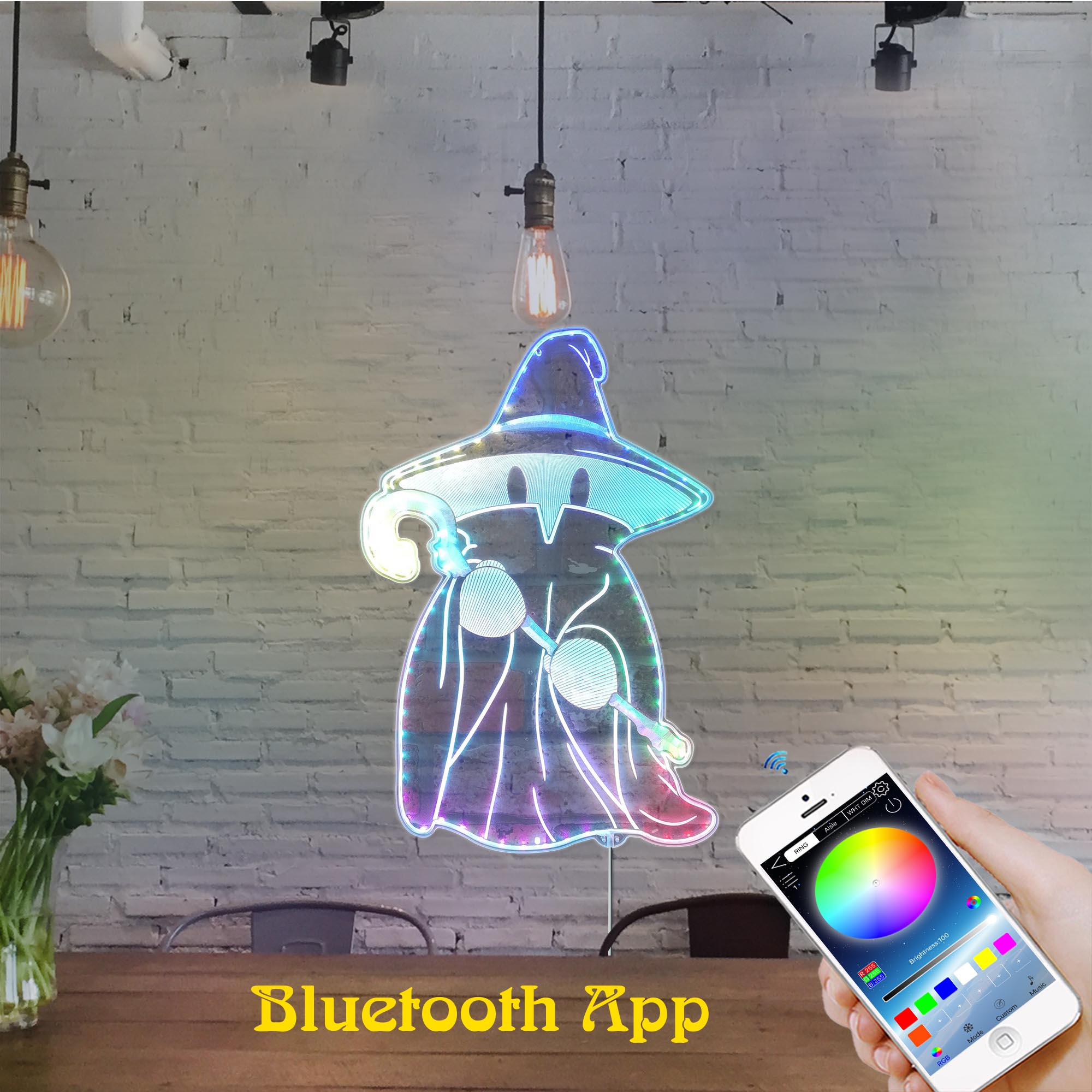 Final Fantasy Black Mage Dynamic RGB Edge Lit LED Sign