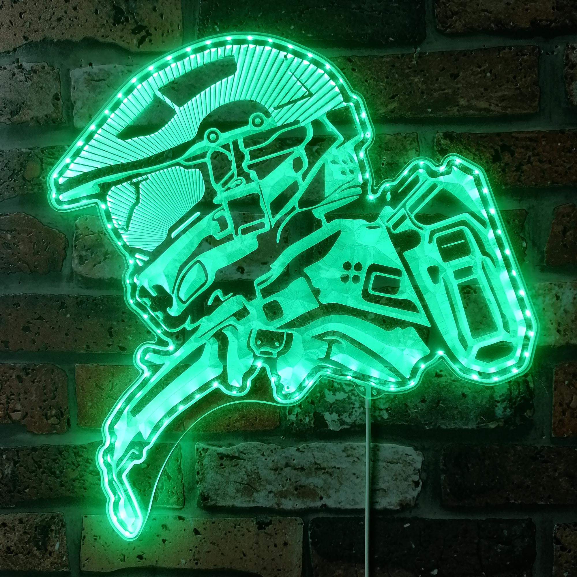 Halo Master Chief Dynamic RGB Edge Lit LED Sign