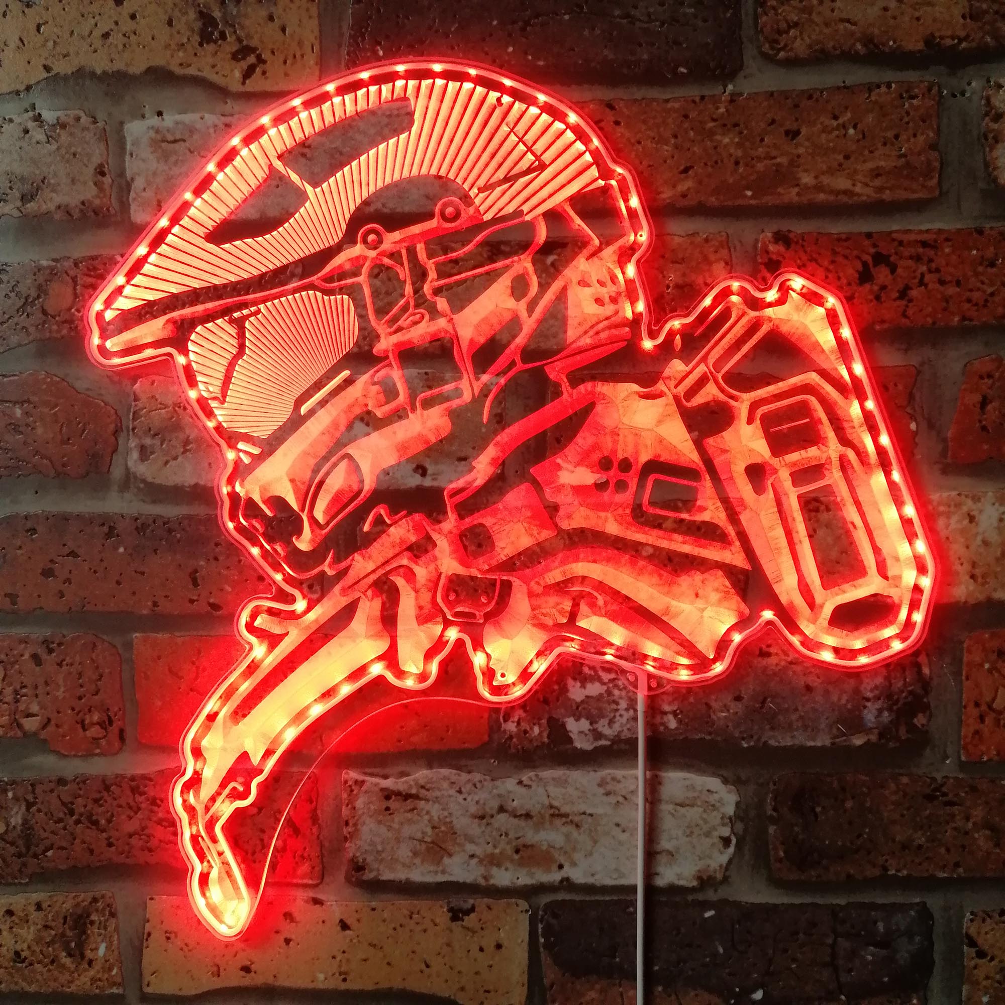 Halo Master Chief Dynamic RGB Edge Lit LED Sign