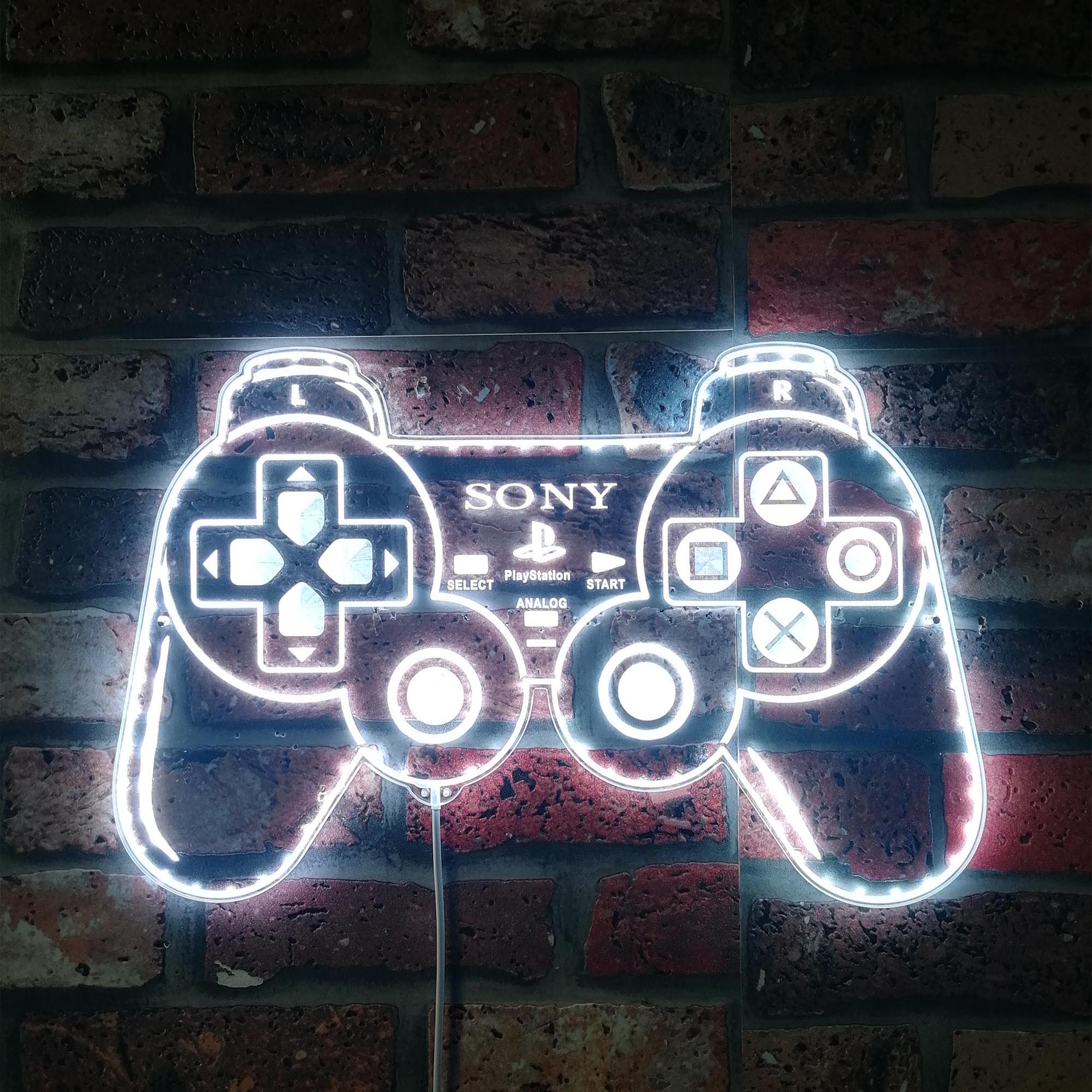 Playstation Game Controller Dynamic RGB Edge Lit LED Sign