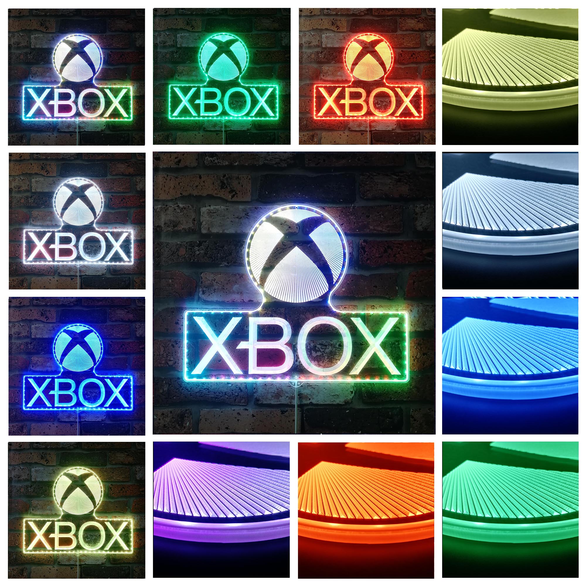 Personalized Xbox Dynamic RGB Edge Lit LED Sign