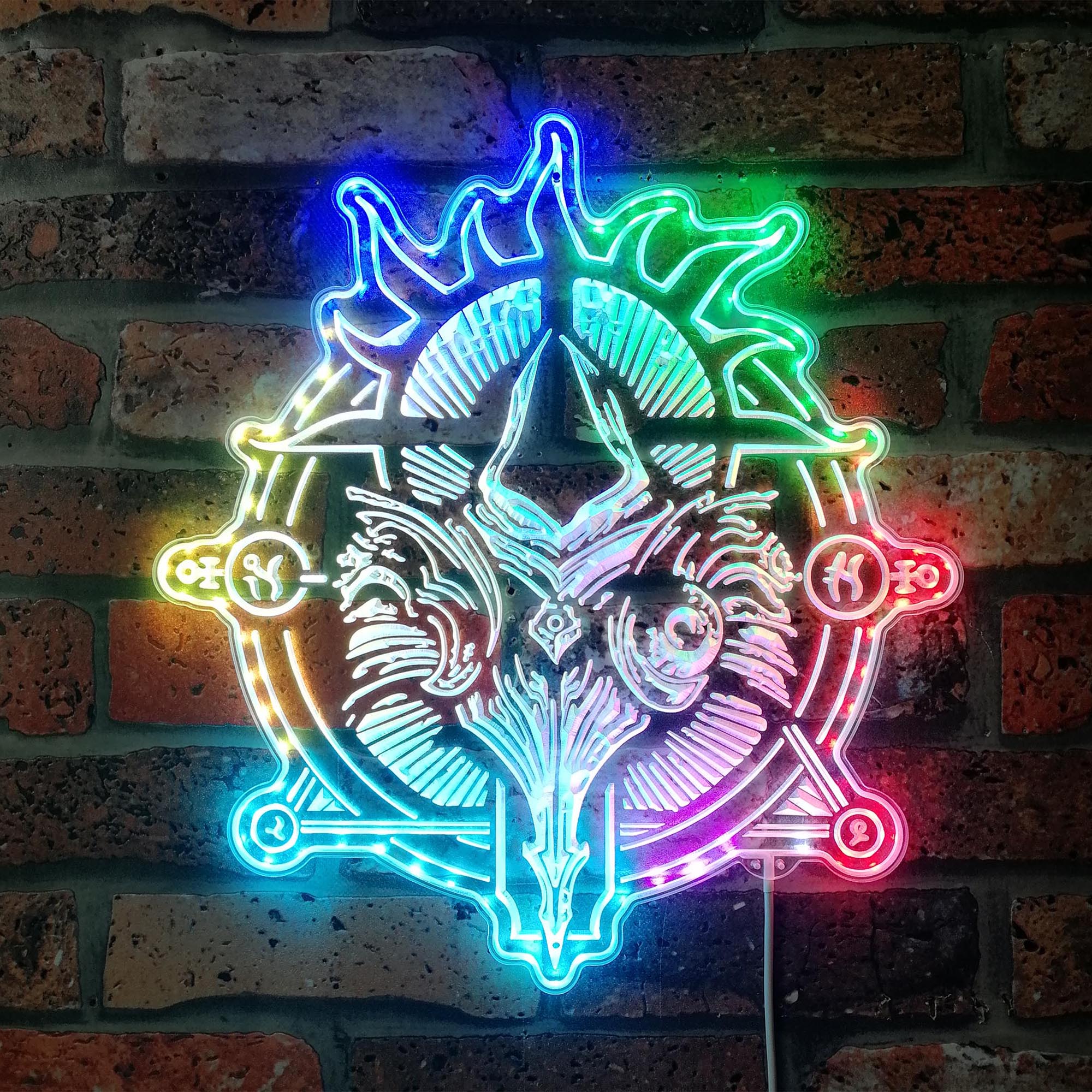 Diablo 4 Dynamic RGB Edge Lit LED Sign