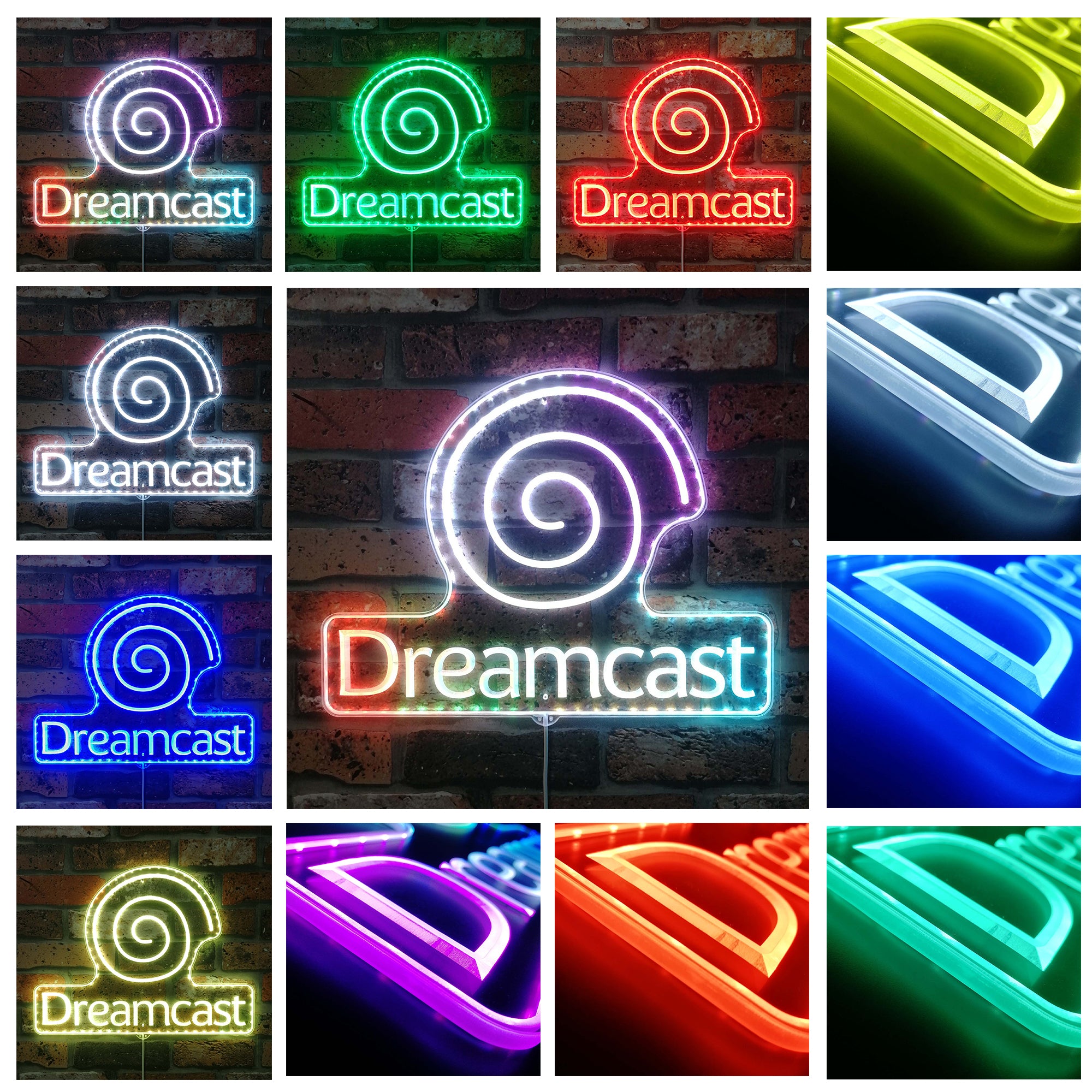 Dreamcast  Neon LED Sign with Dynamic RGB Colors