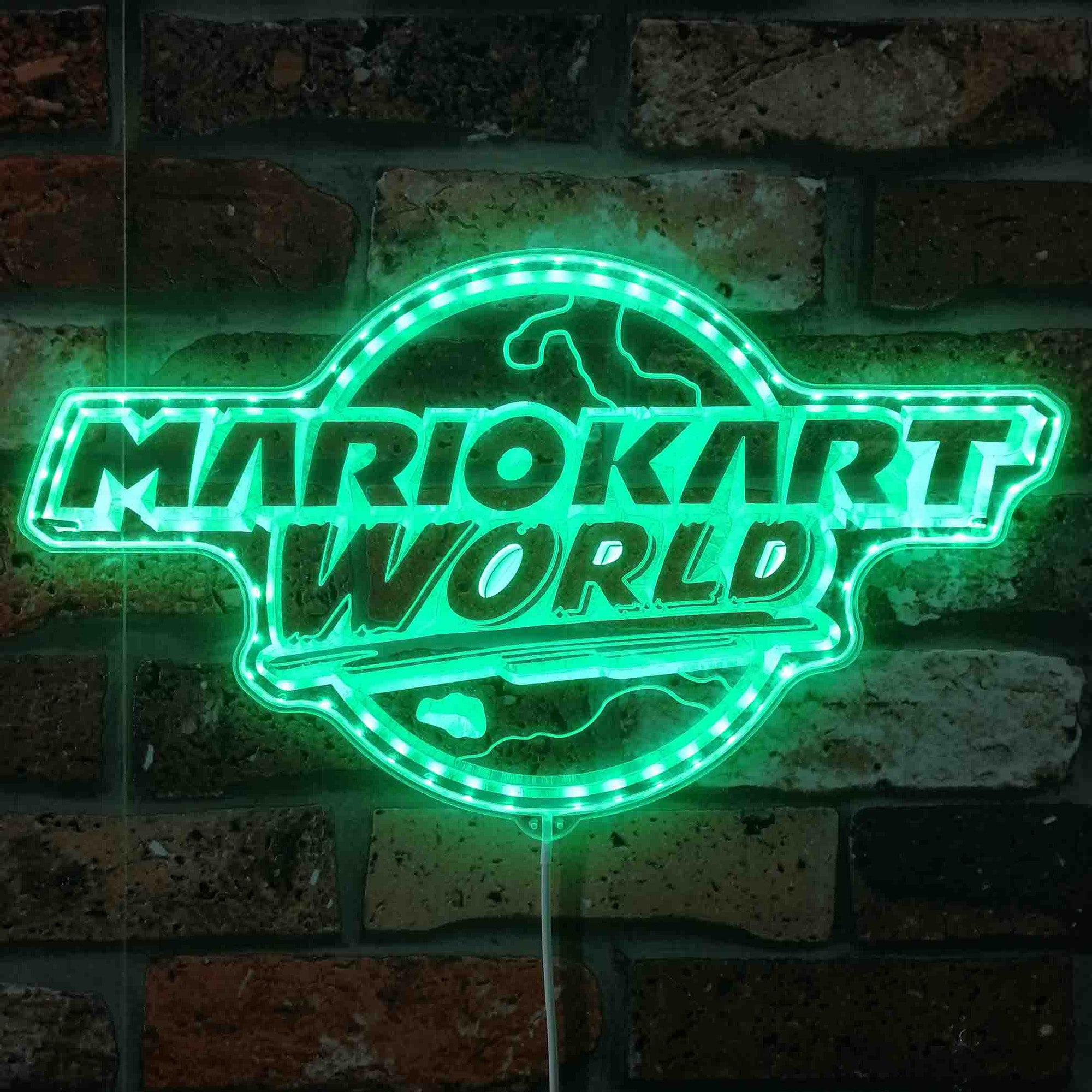 Mariokart World Neon LED Sign with Dynamic RGB Colors