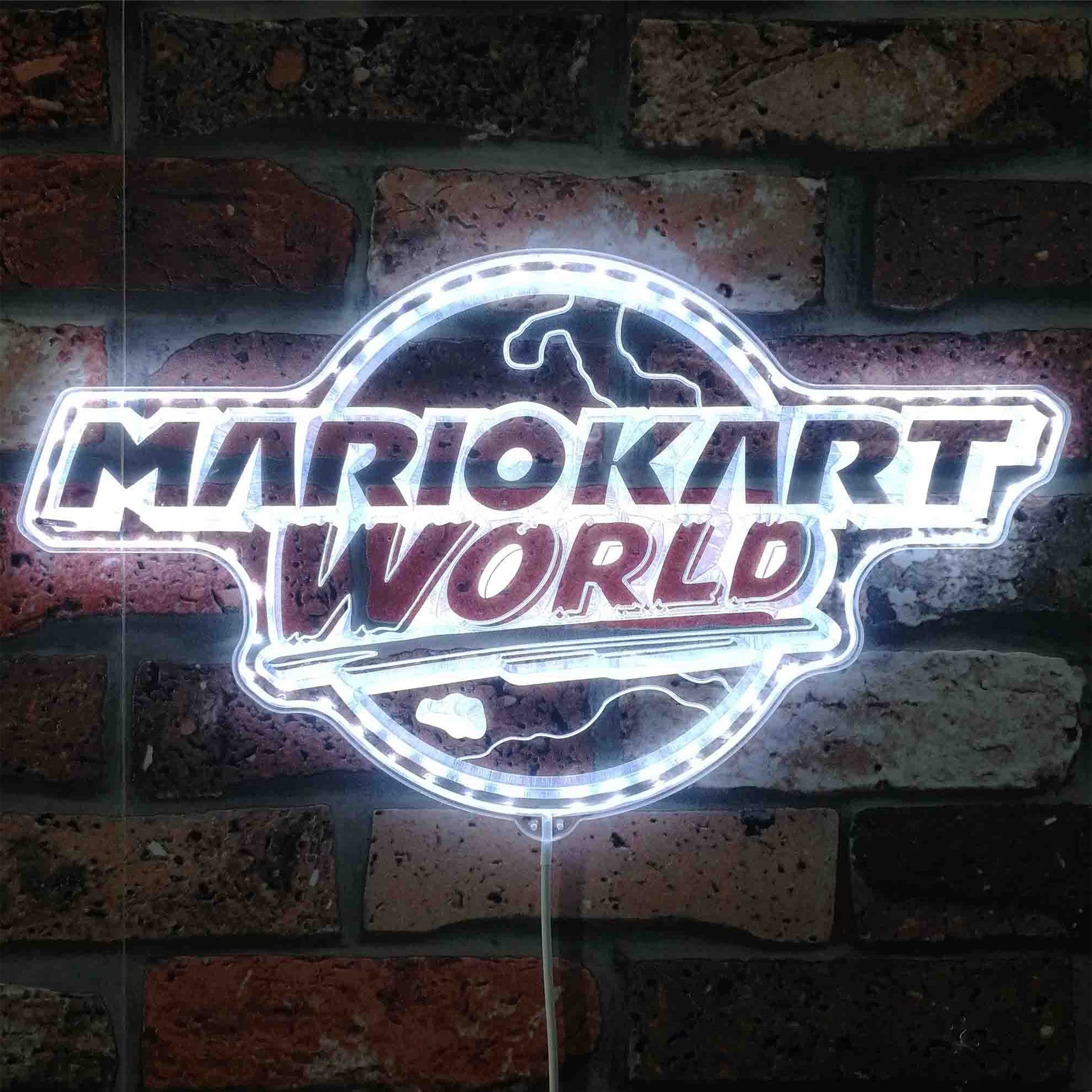 Mariokart World Neon LED Sign with Dynamic RGB Colors