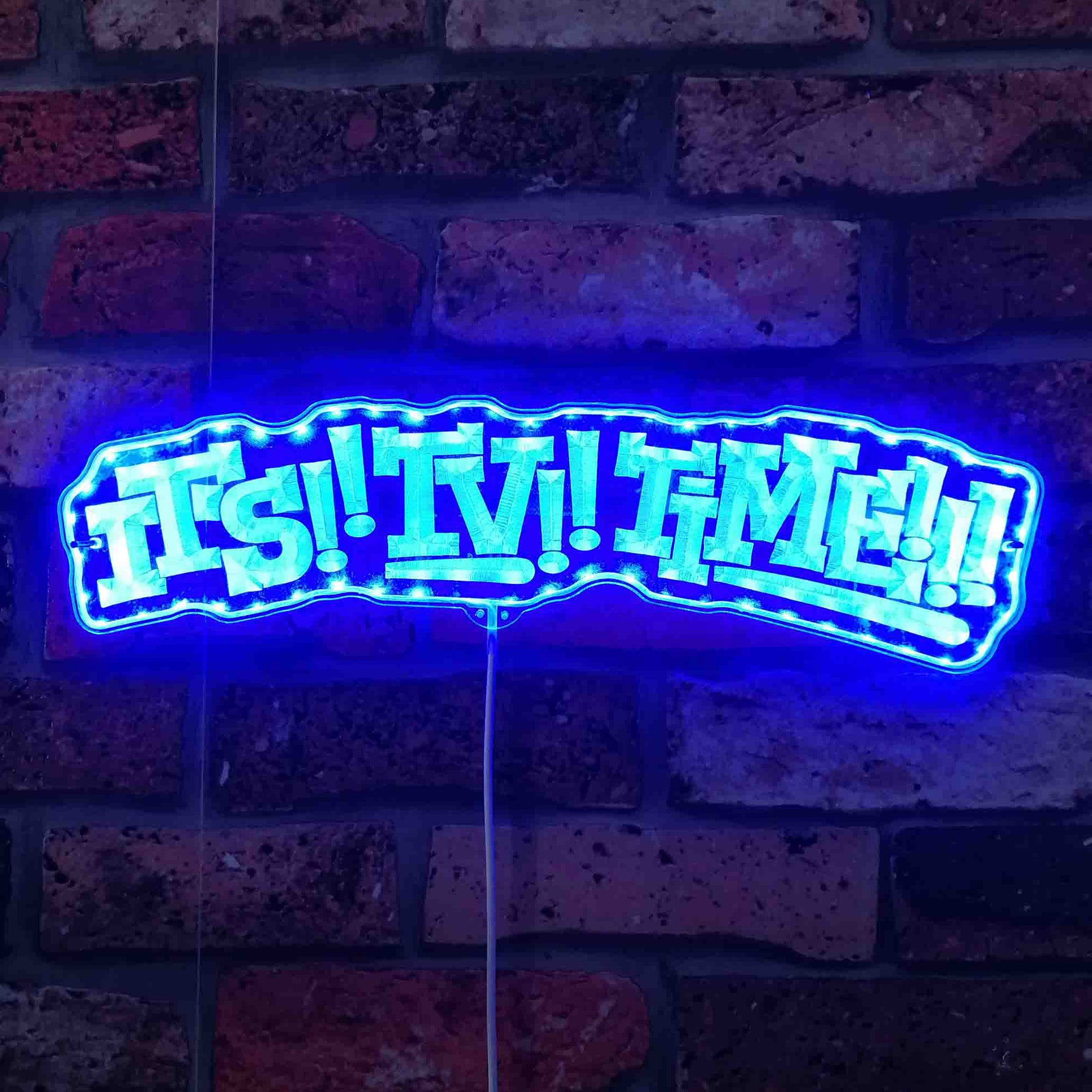 Deltarune Tenna It's TV Time Neon LED Sign with Dynamic RGB Colors