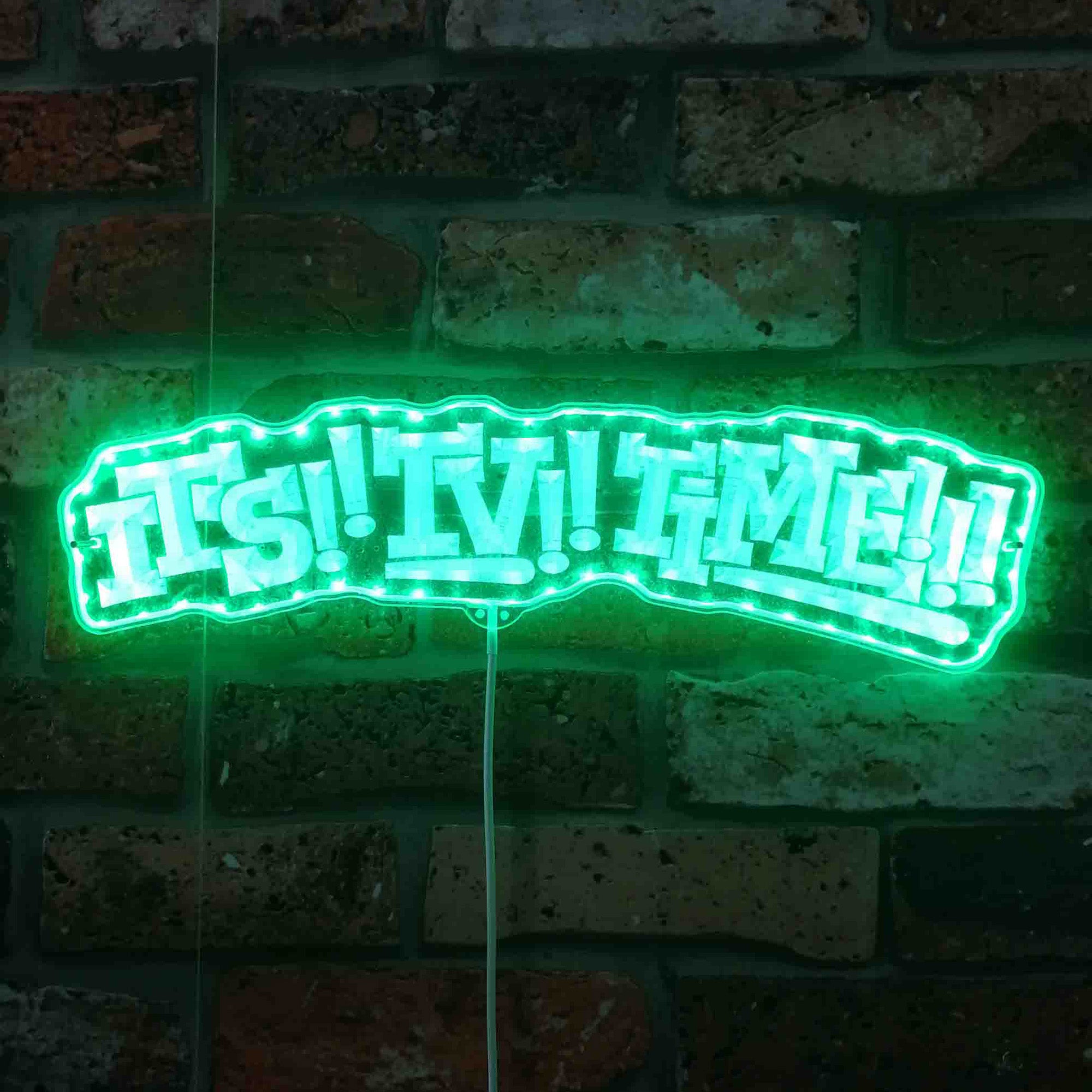 Deltarune Tenna It's TV Time Neon LED Sign with Dynamic RGB Colors