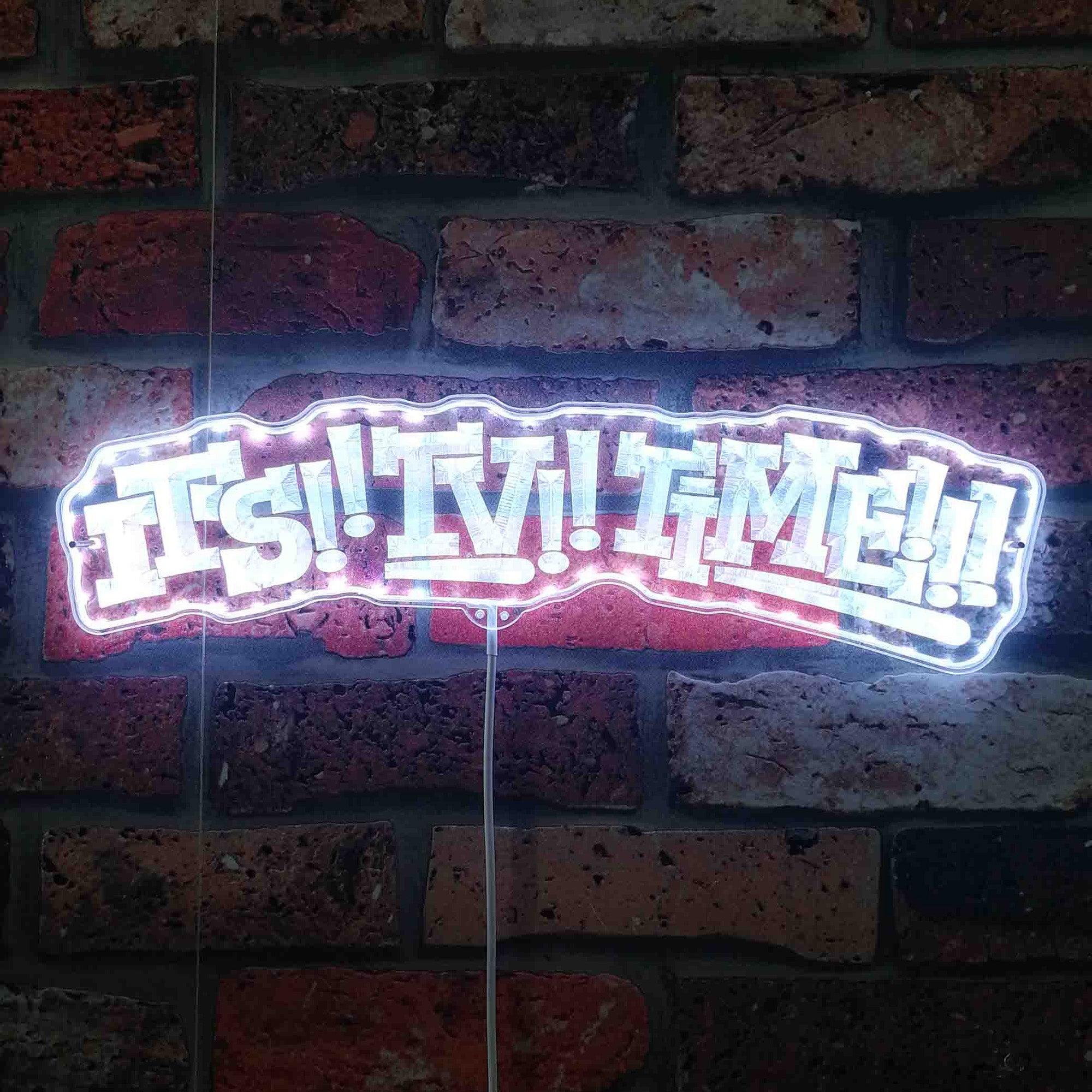 Deltarune Tenna It's TV Time Neon LED Sign with Dynamic RGB Colors