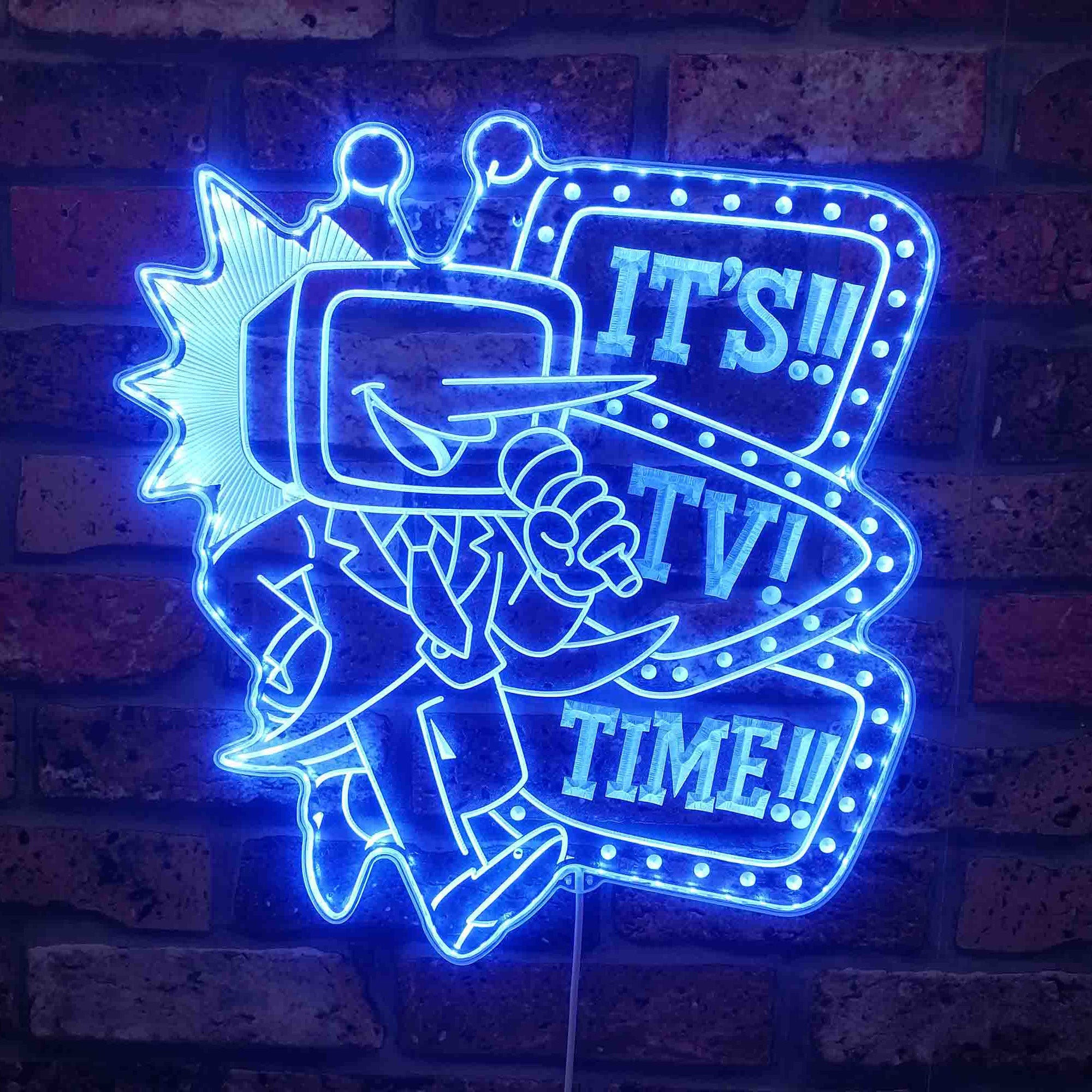Deltarune It's TV Time Neon LED Sign with Dynamic RGB Colors