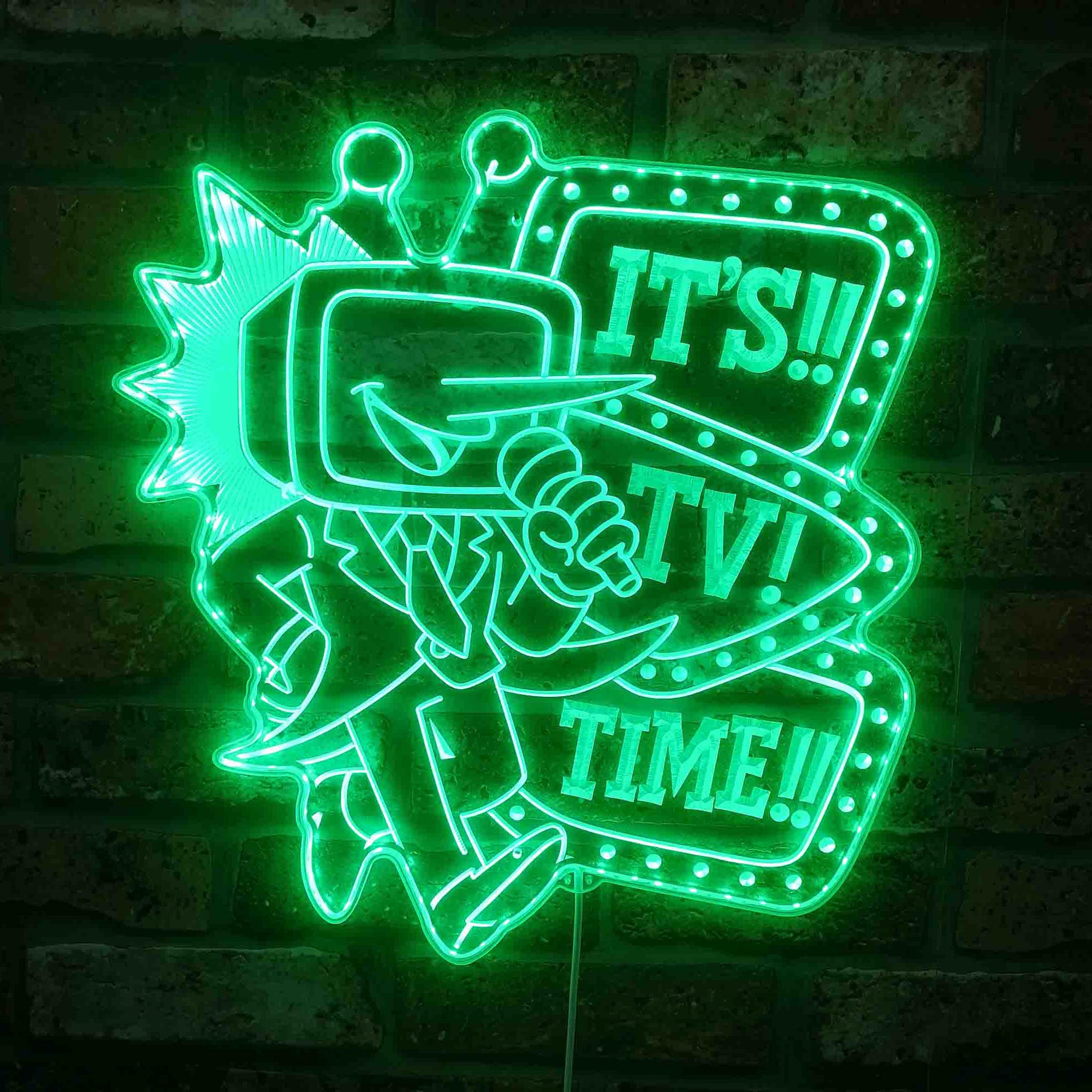 Deltarune It's TV Time Neon LED Sign with Dynamic RGB Colors
