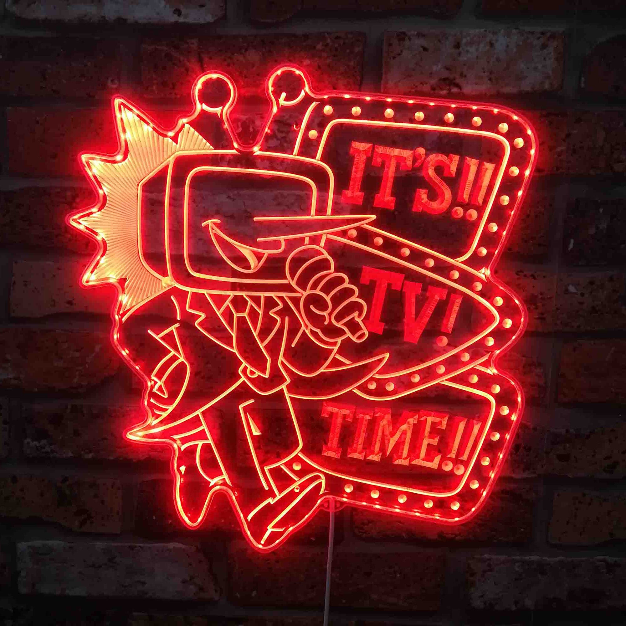 Deltarune It's TV Time Neon LED Sign with Dynamic RGB Colors