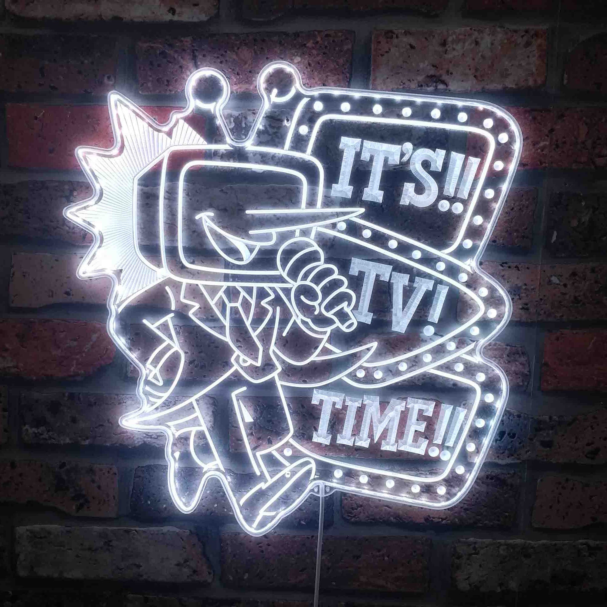Deltarune It's TV Time Neon LED Sign with Dynamic RGB Colors