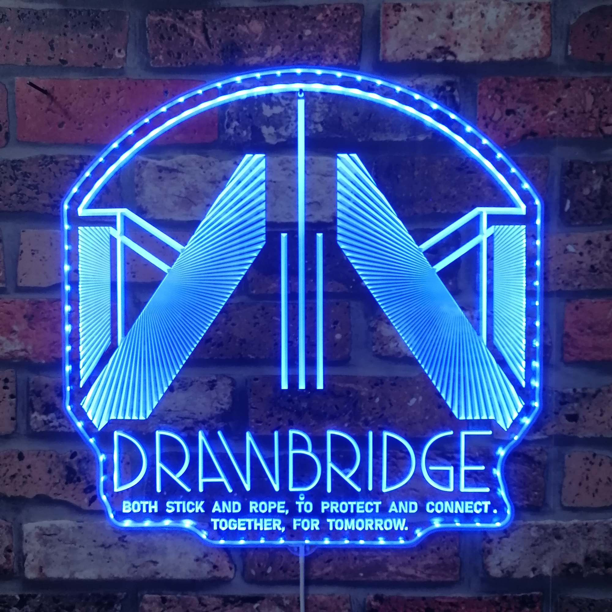 Death Stranding Drawbridge Neon LED Sign with Dynamic RGB Colors