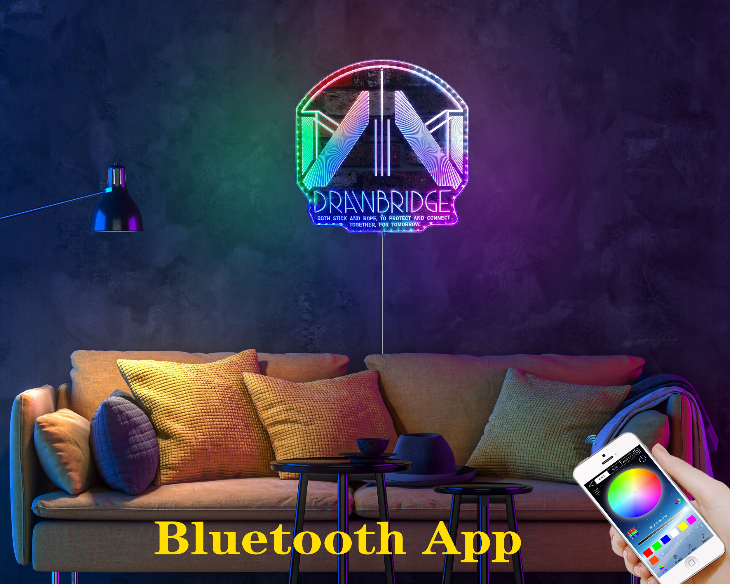 Death Stranding Drawbridge Neon LED Sign with Dynamic RGB Colors