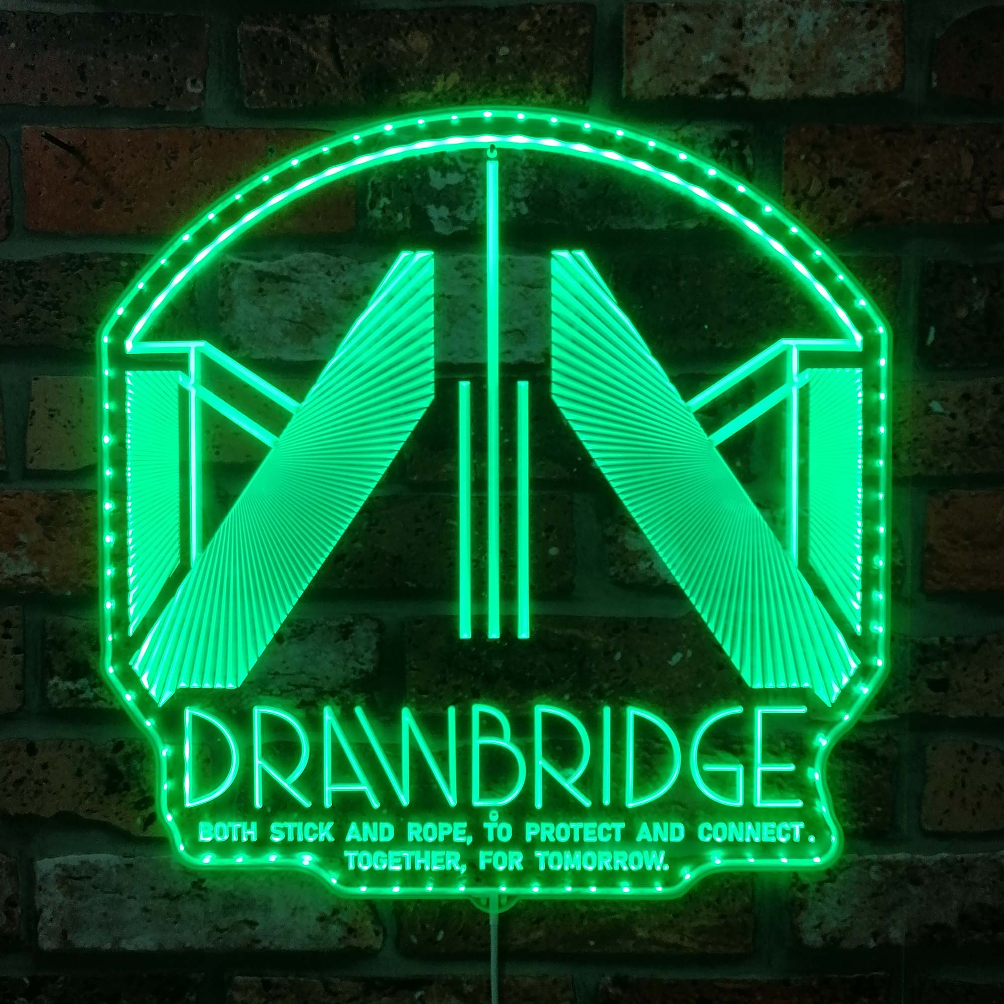 Death Stranding Drawbridge Neon LED Sign with Dynamic RGB Colors