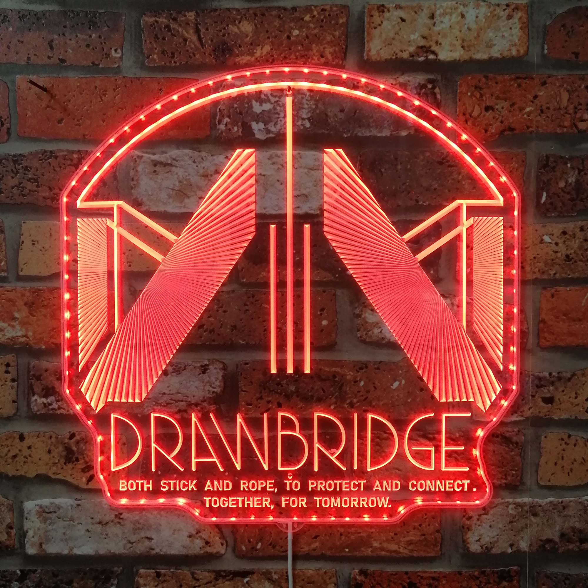 Death Stranding Drawbridge Neon LED Sign with Dynamic RGB Colors