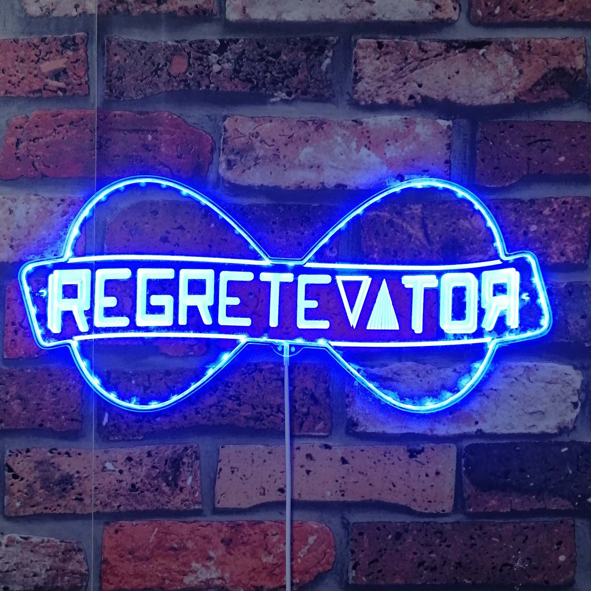 Regretevator Roblox Neon LED Sign with Dynamic RGB Colors