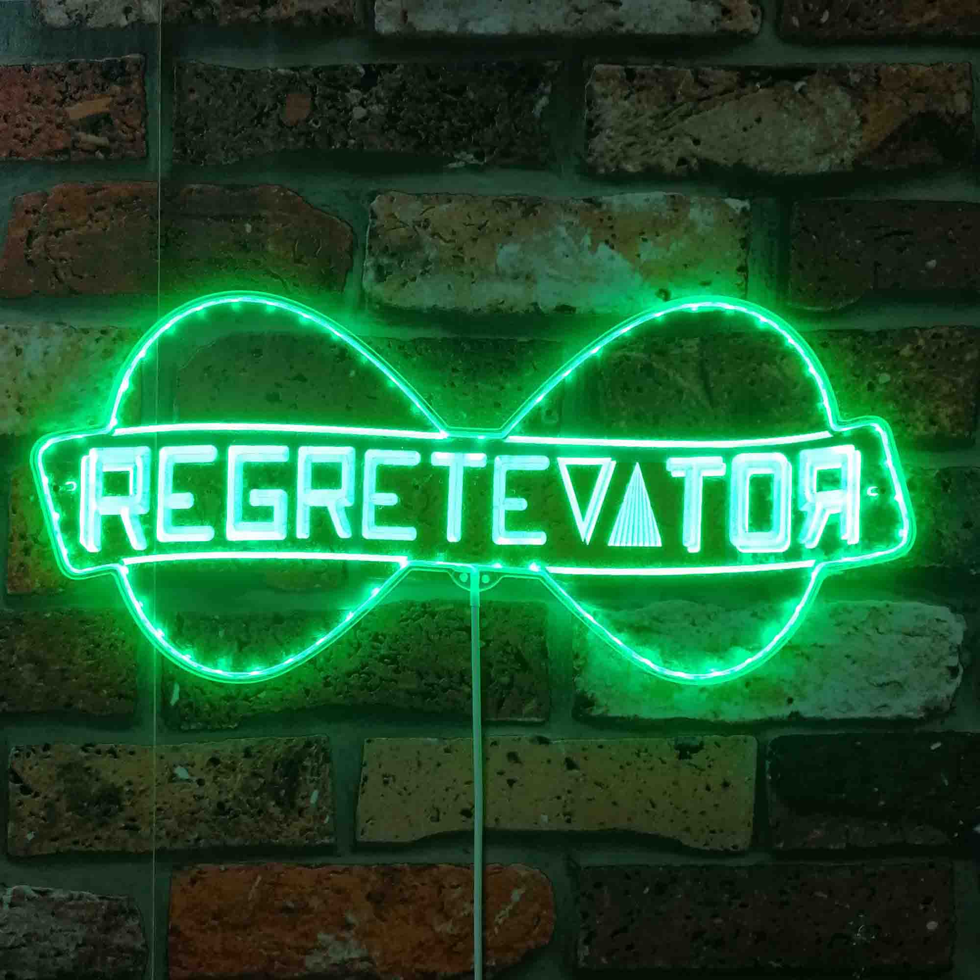 Regretevator Roblox Neon LED Sign with Dynamic RGB Colors