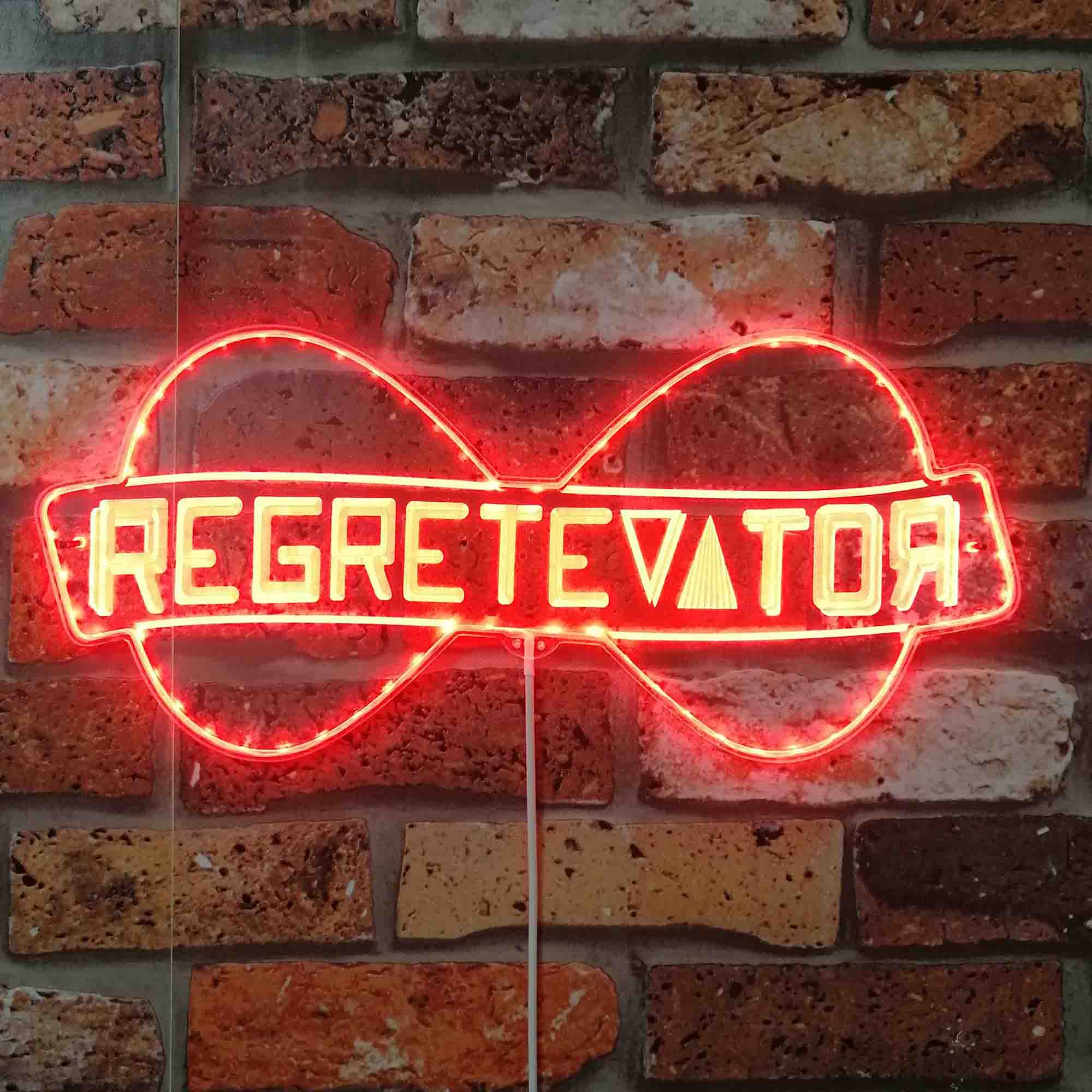 Regretevator Roblox Neon LED Sign with Dynamic RGB Colors