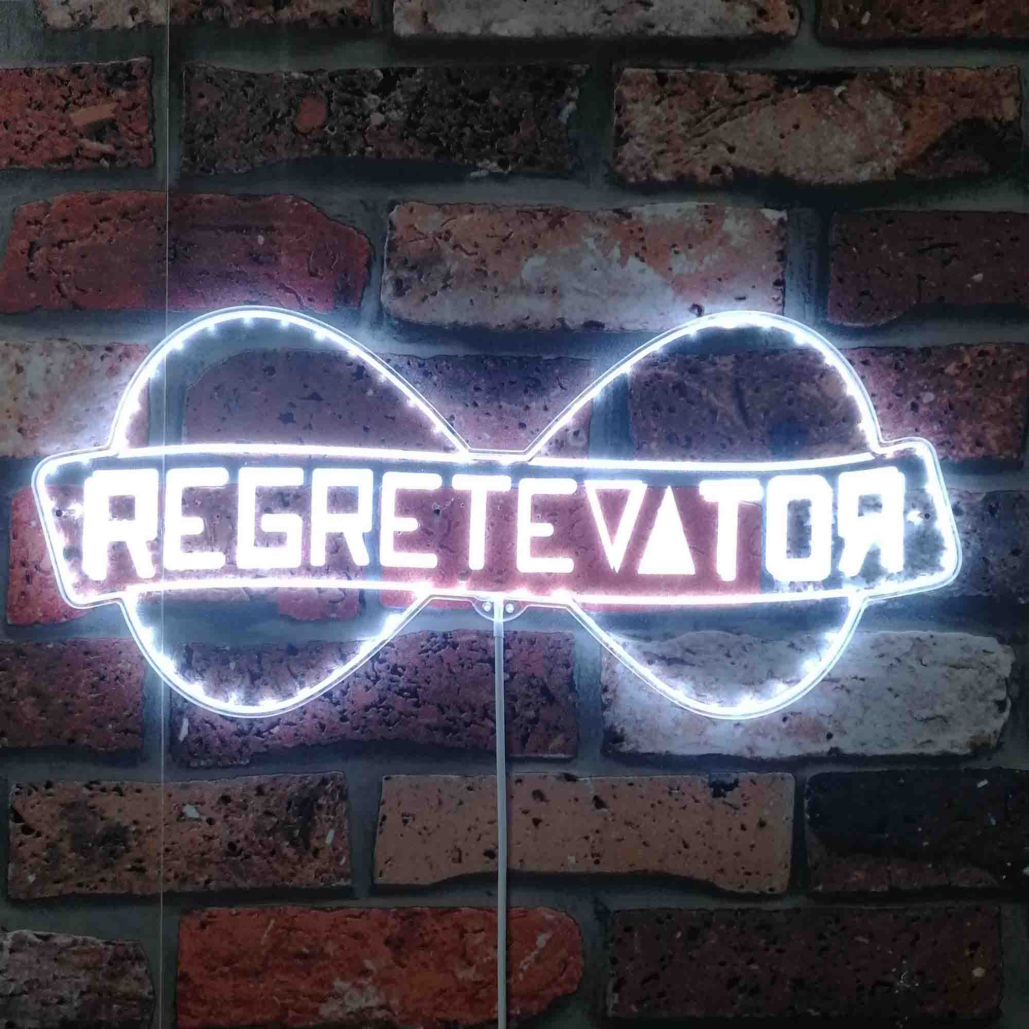 Regretevator Roblox Neon LED Sign with Dynamic RGB Colors