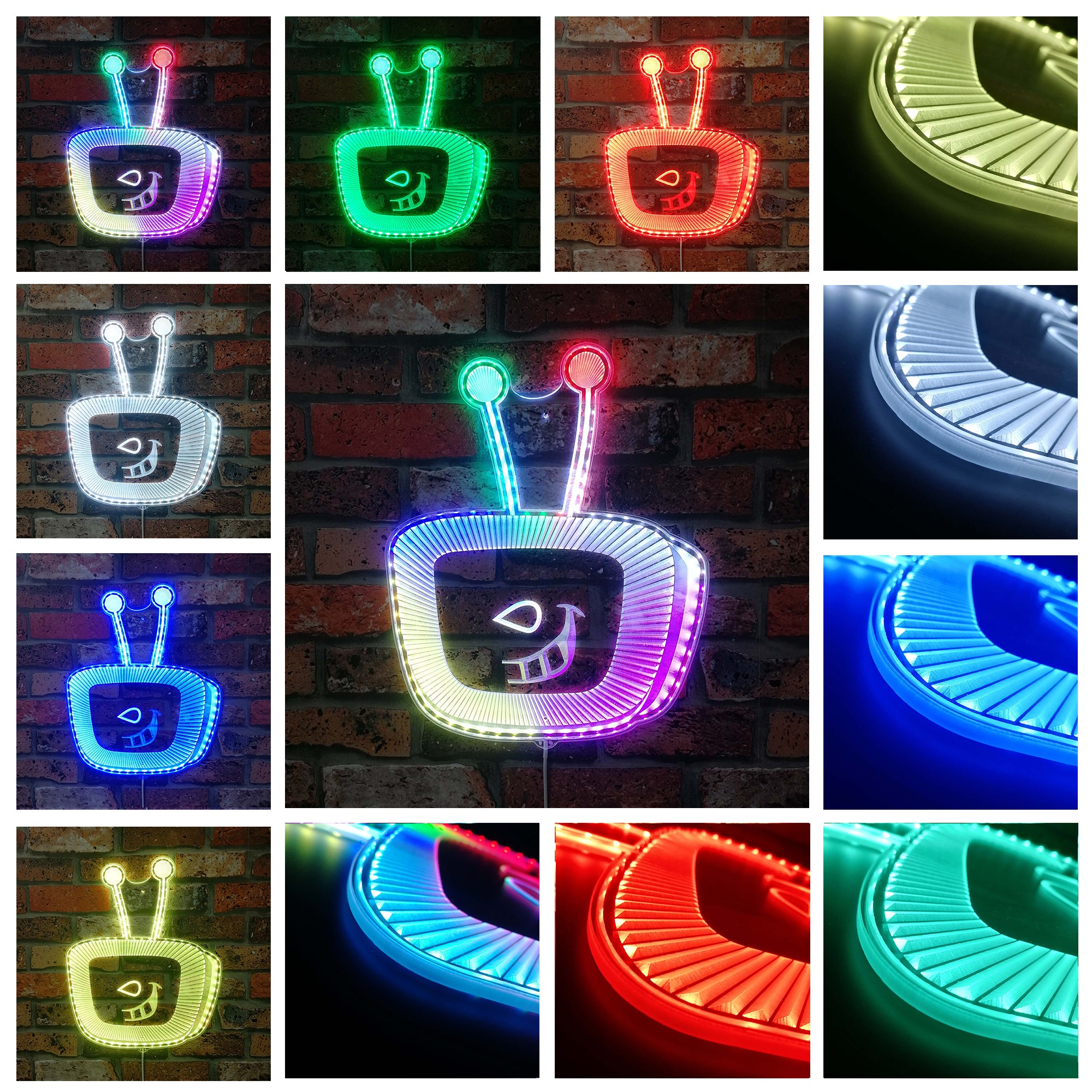Tenna Deltarune Neon LED Sign with Dynamic RGB Colors