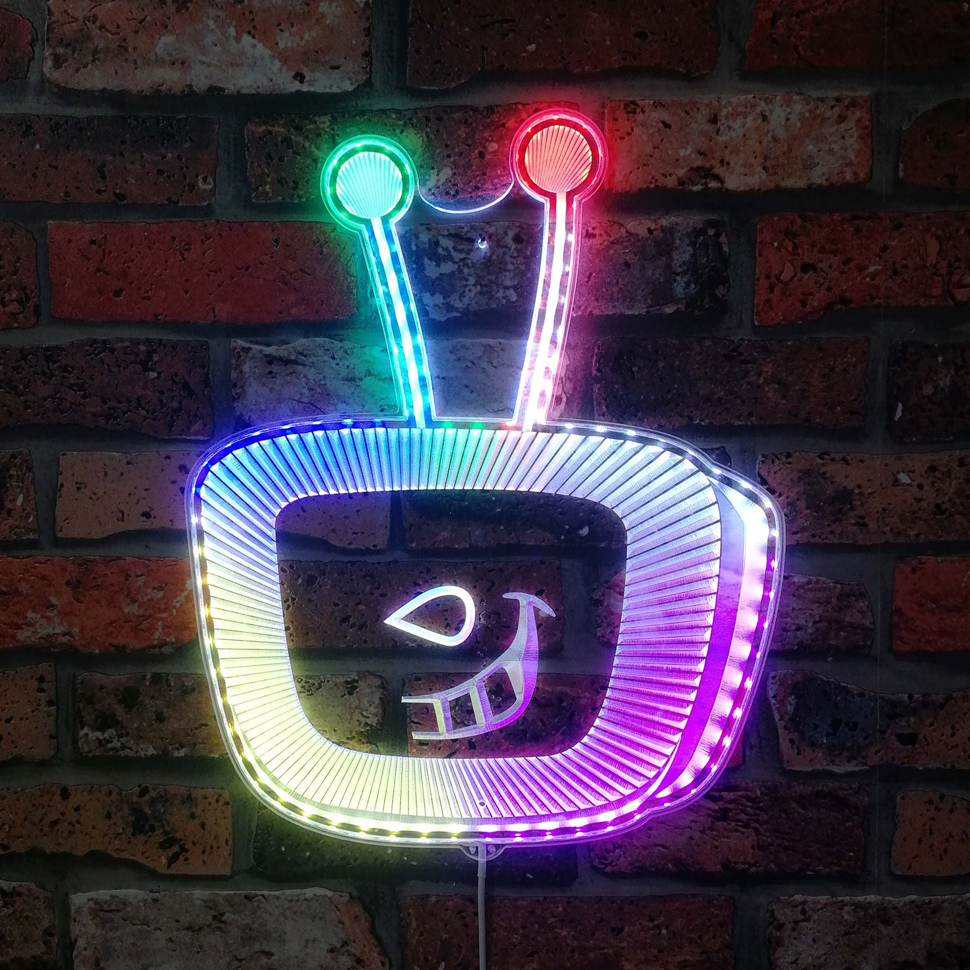 Tenna Deltarune Neon LED Sign with Dynamic RGB Colors