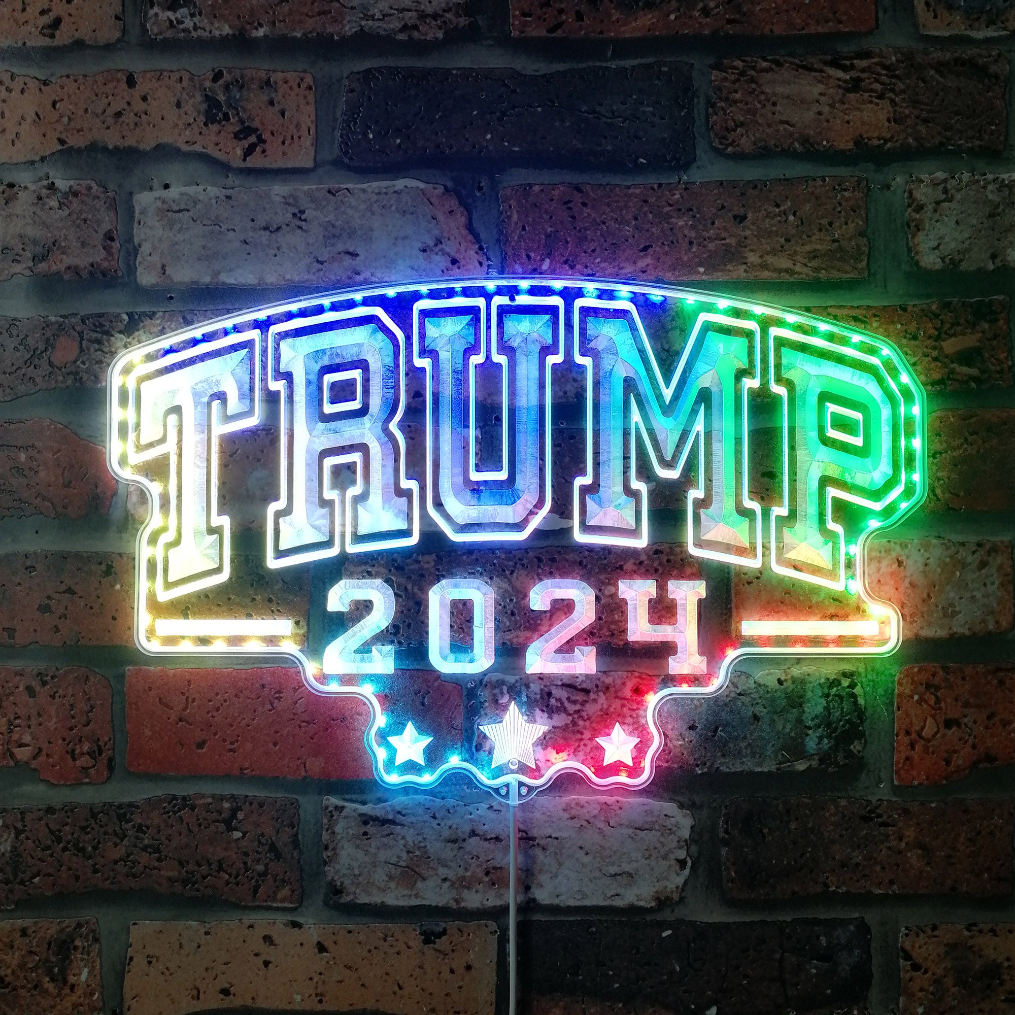 Trump 2024 Dynamic RGB Edge Lit LED Sign