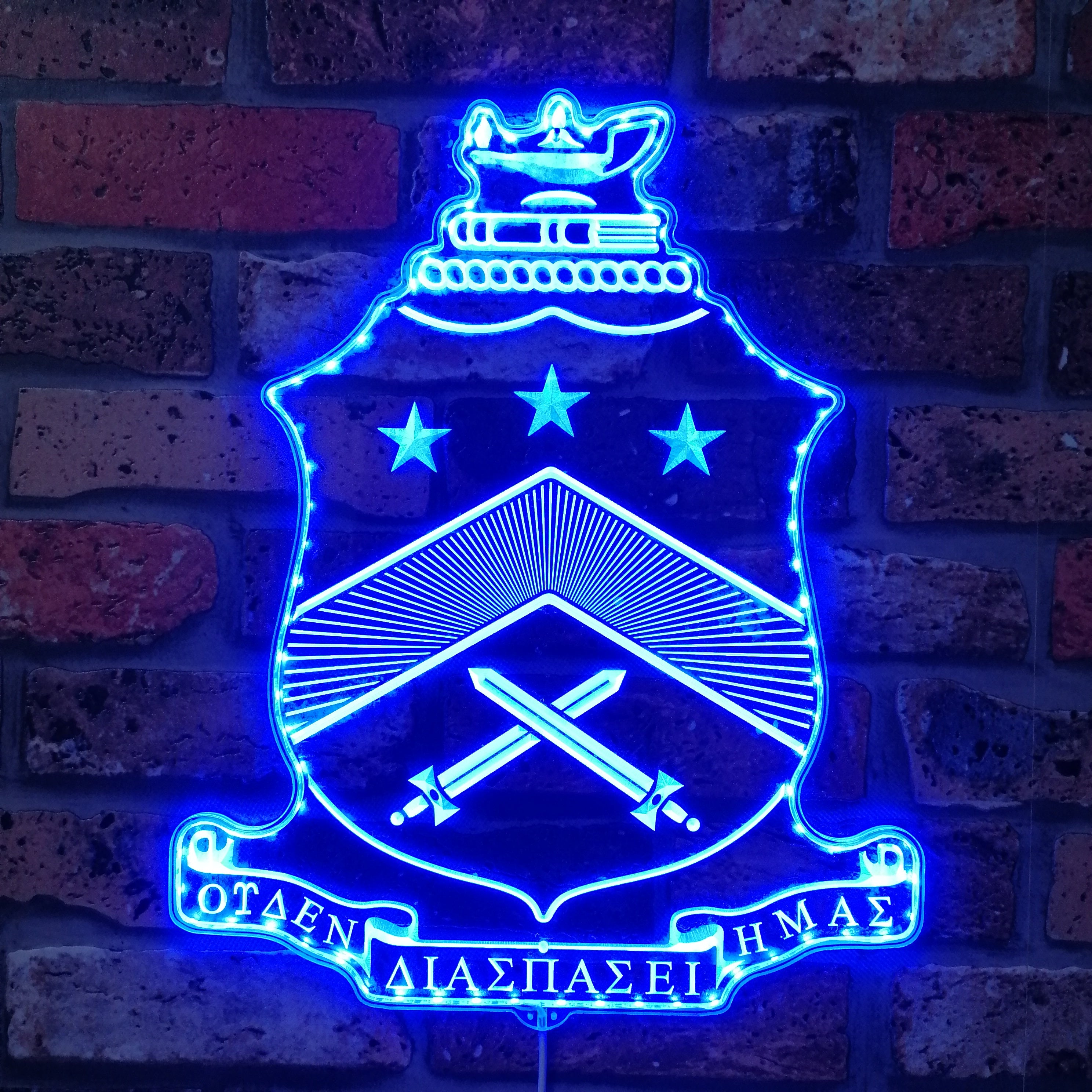 Pi Kappa Phi Fraternity Dynamic RGB Edge Lit LED Sign