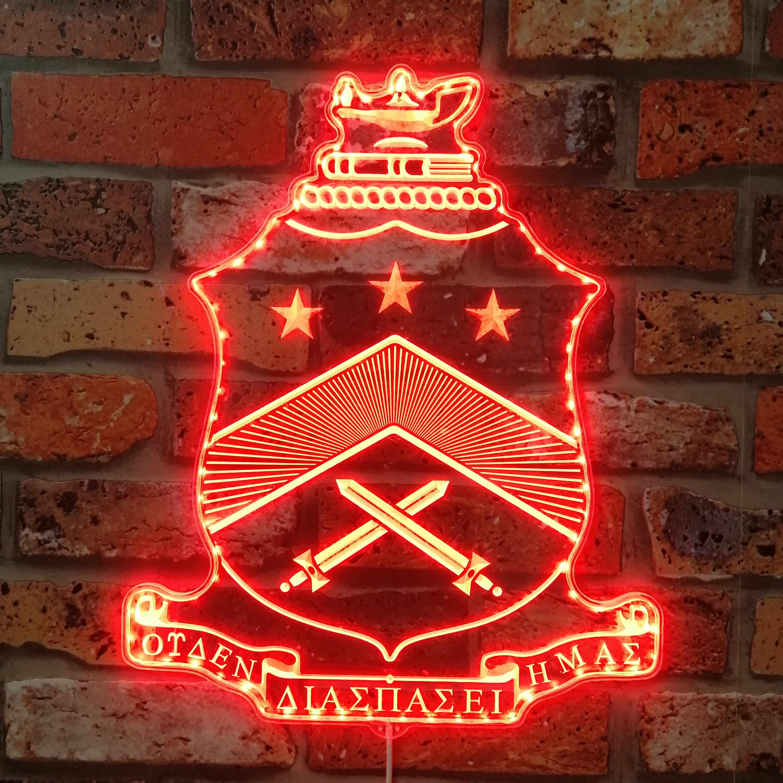 Pi Kappa Phi Fraternity Dynamic RGB Edge Lit LED Sign