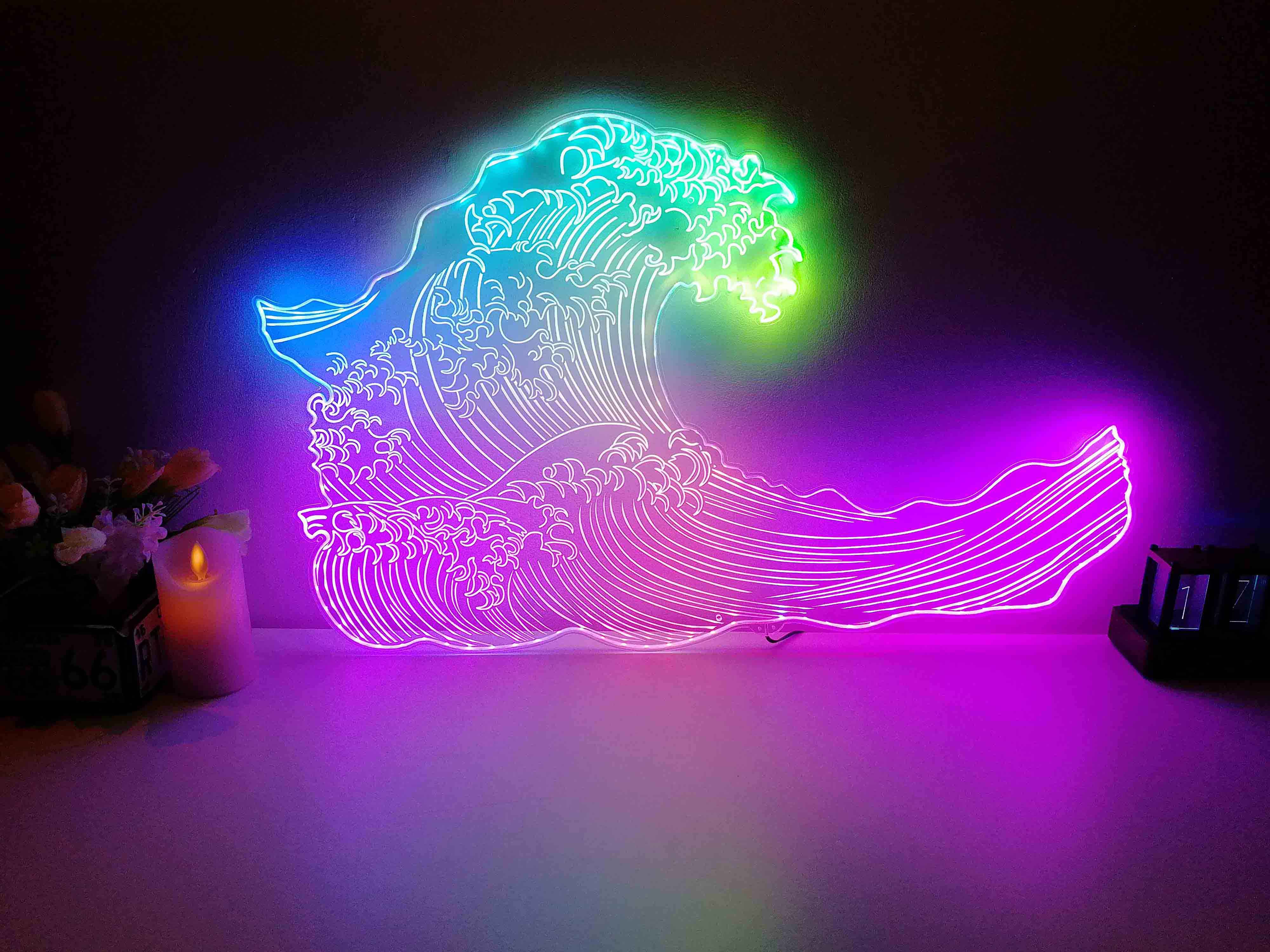 Custom Create Your Own Neon LED Sign with Dynamic RGB Colors