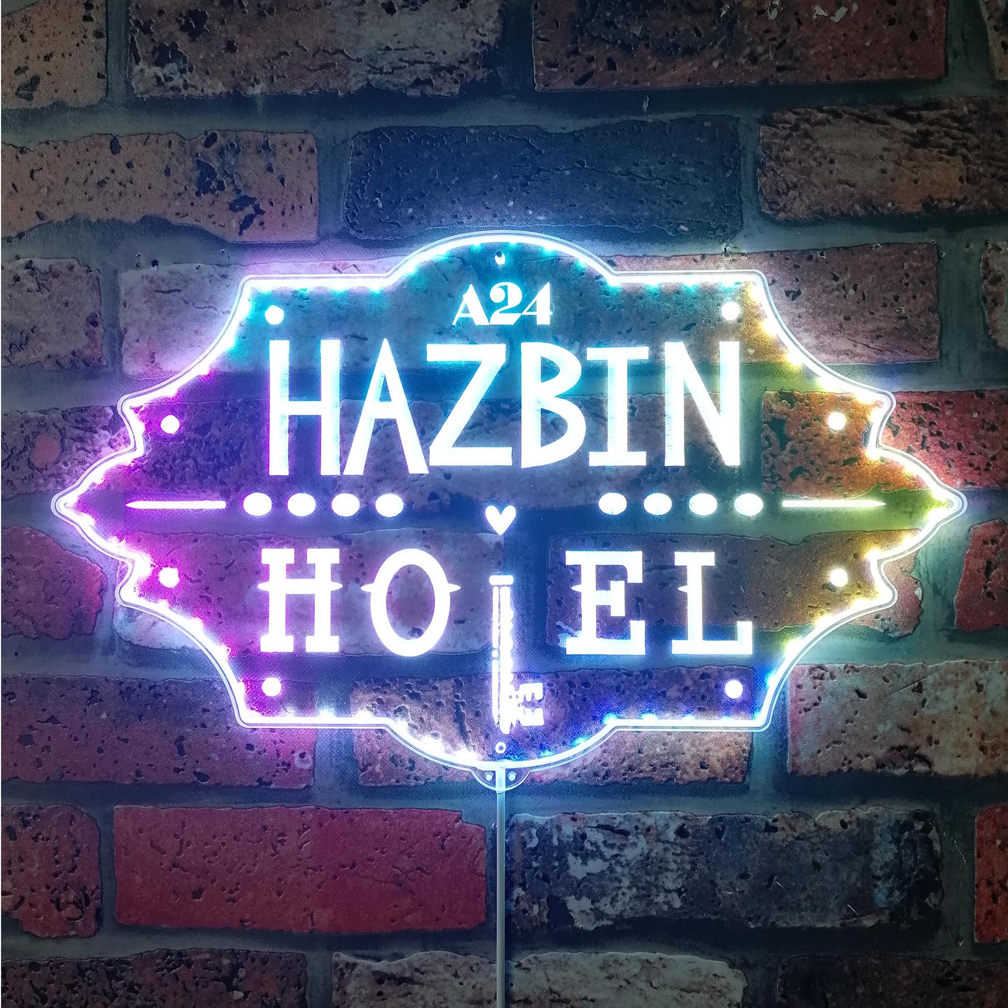 Hazbin Hotel Dynamic RGB Edge Lit LED Sign