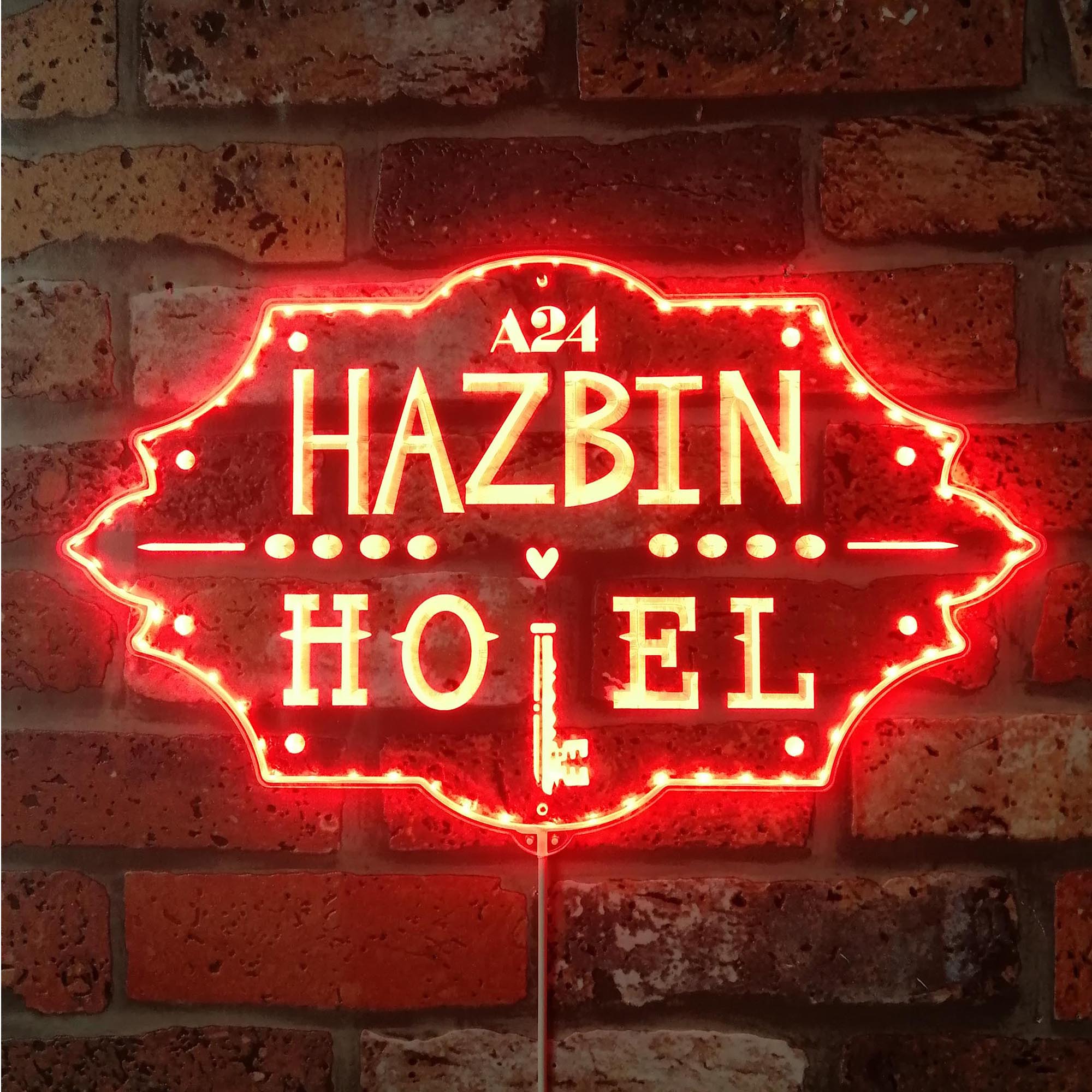 Hazbin Hotel Dynamic RGB Edge Lit LED Sign