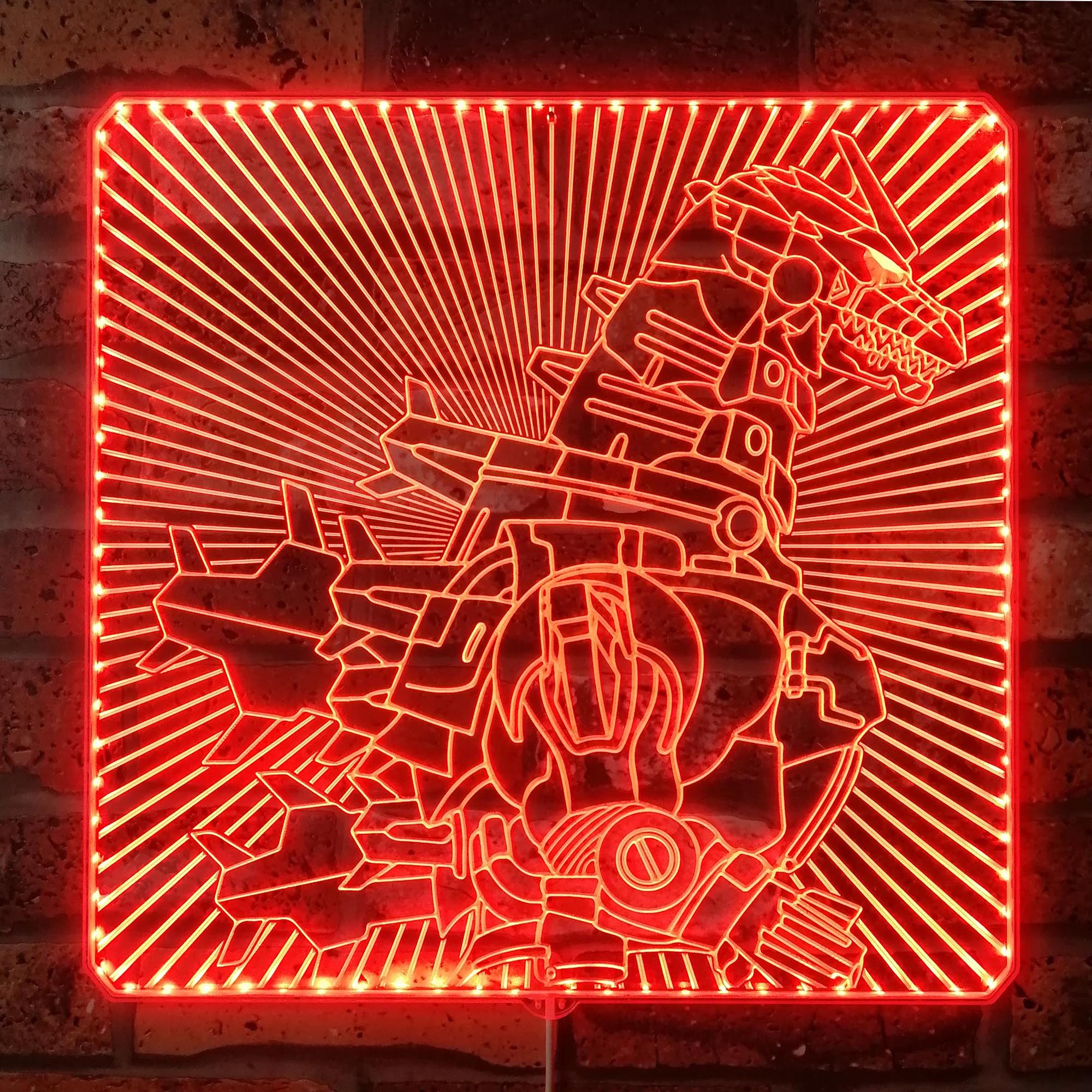 Mechazilla Godzilla Dynamic RGB Edge Lit LED Sign