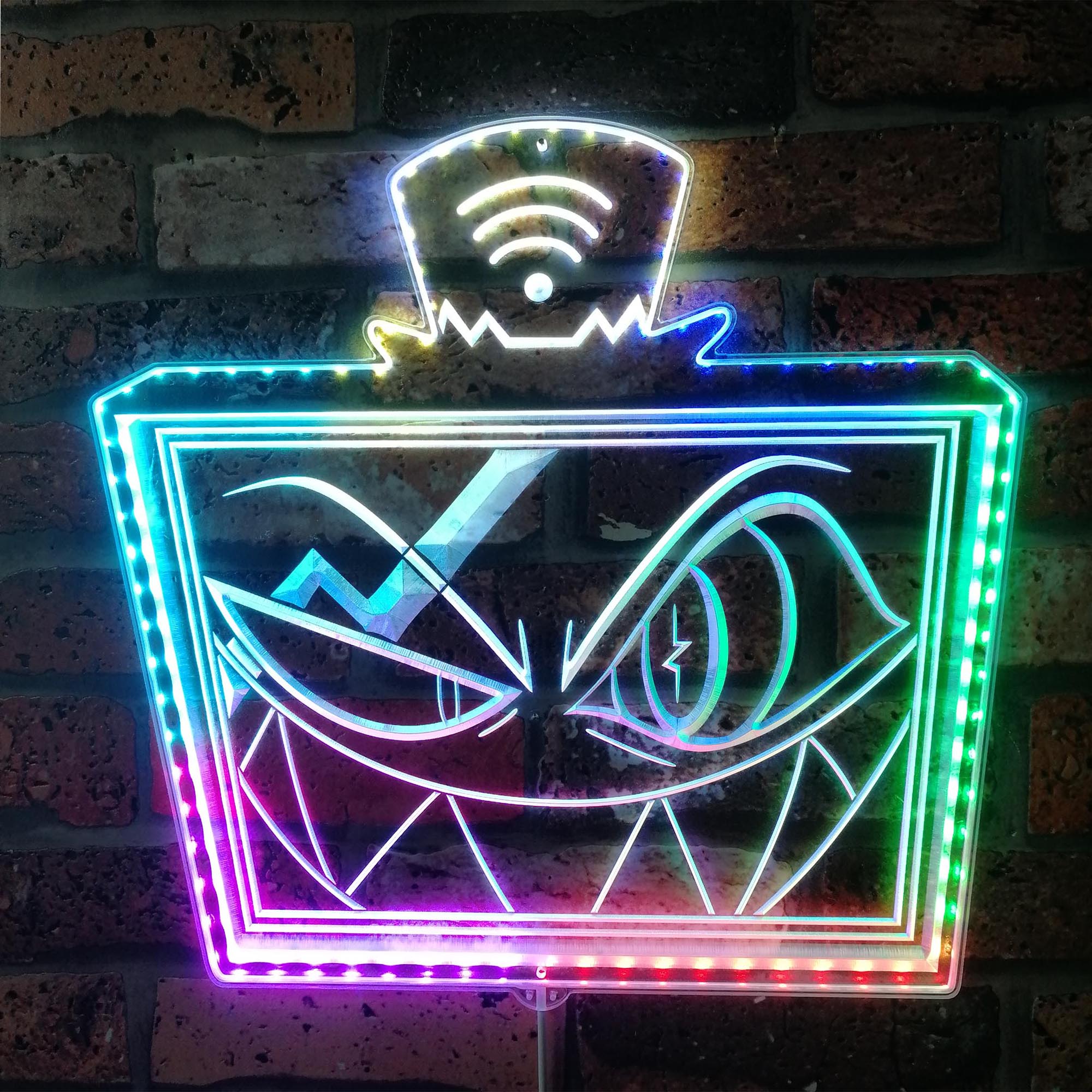 Hazbin Hotel Vox Dynamic RGB Edge Lit LED Sign