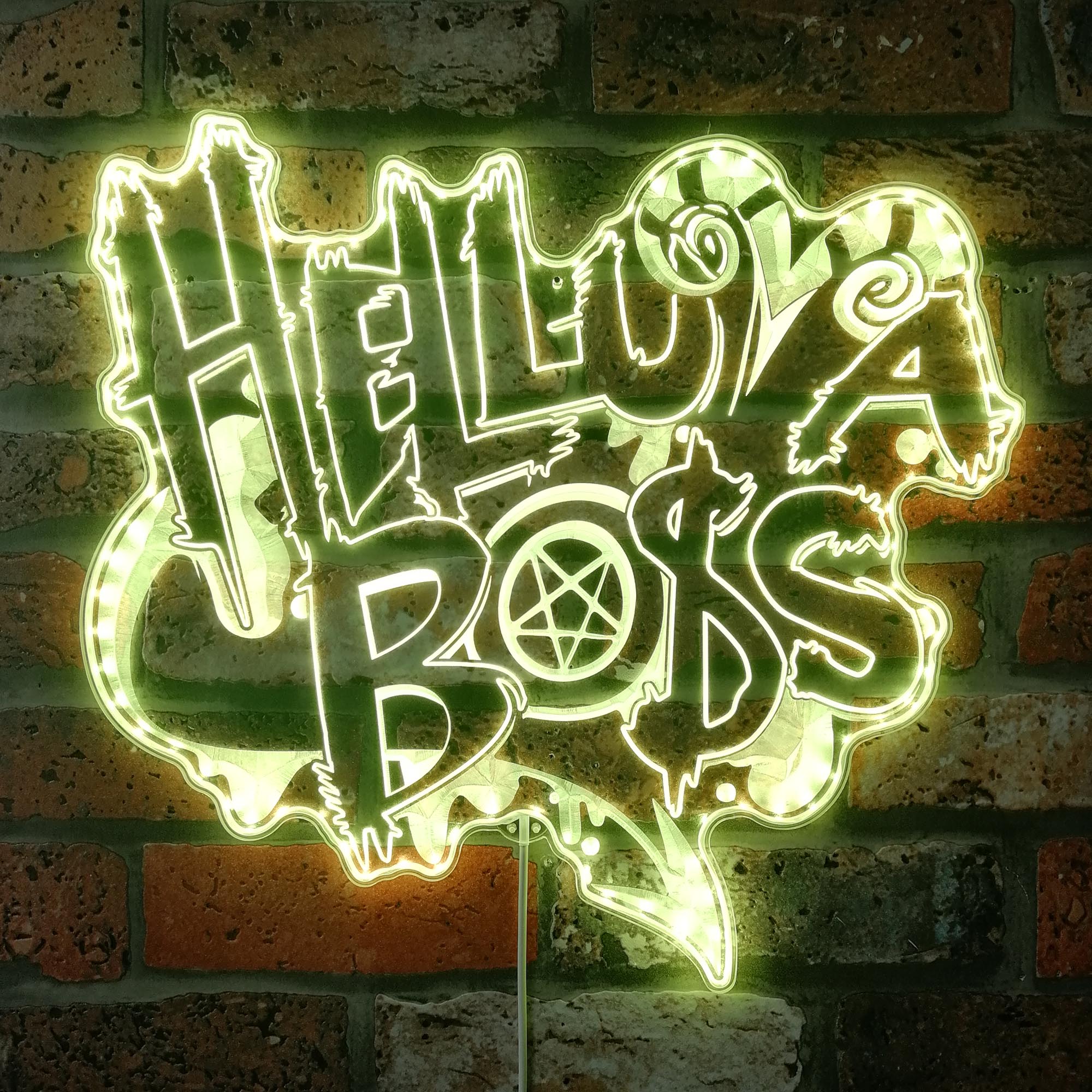 Helluva Boss Dynamic RGB Edge Lit LED Sign