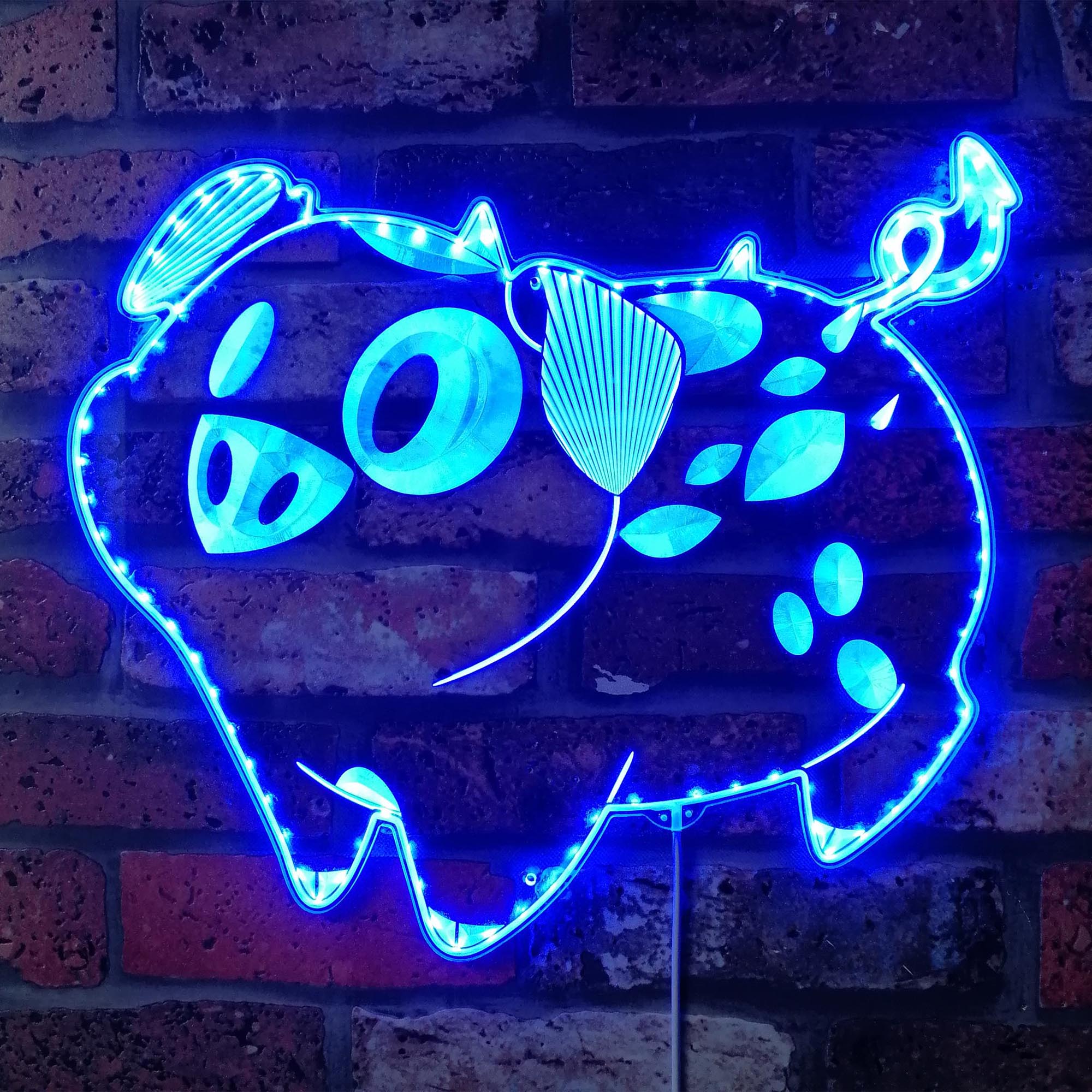 Hazbin Hotel Fat Nuggets Dynamic RGB Edge Lit LED Sign