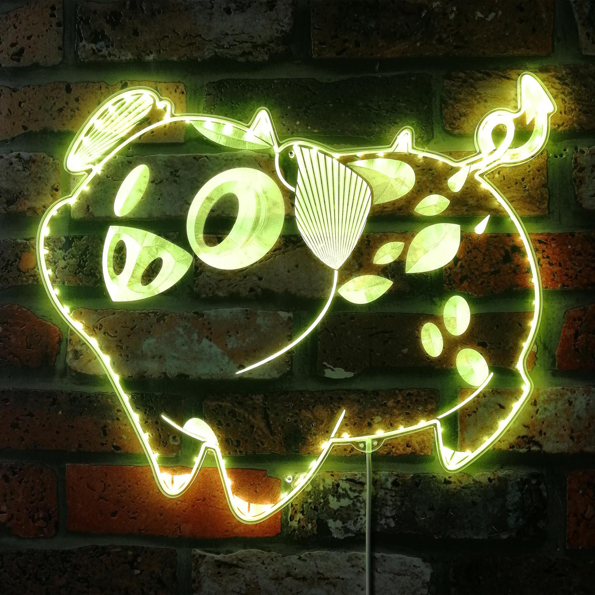 Hazbin Hotel Fat Nuggets Dynamic RGB Edge Lit LED Sign