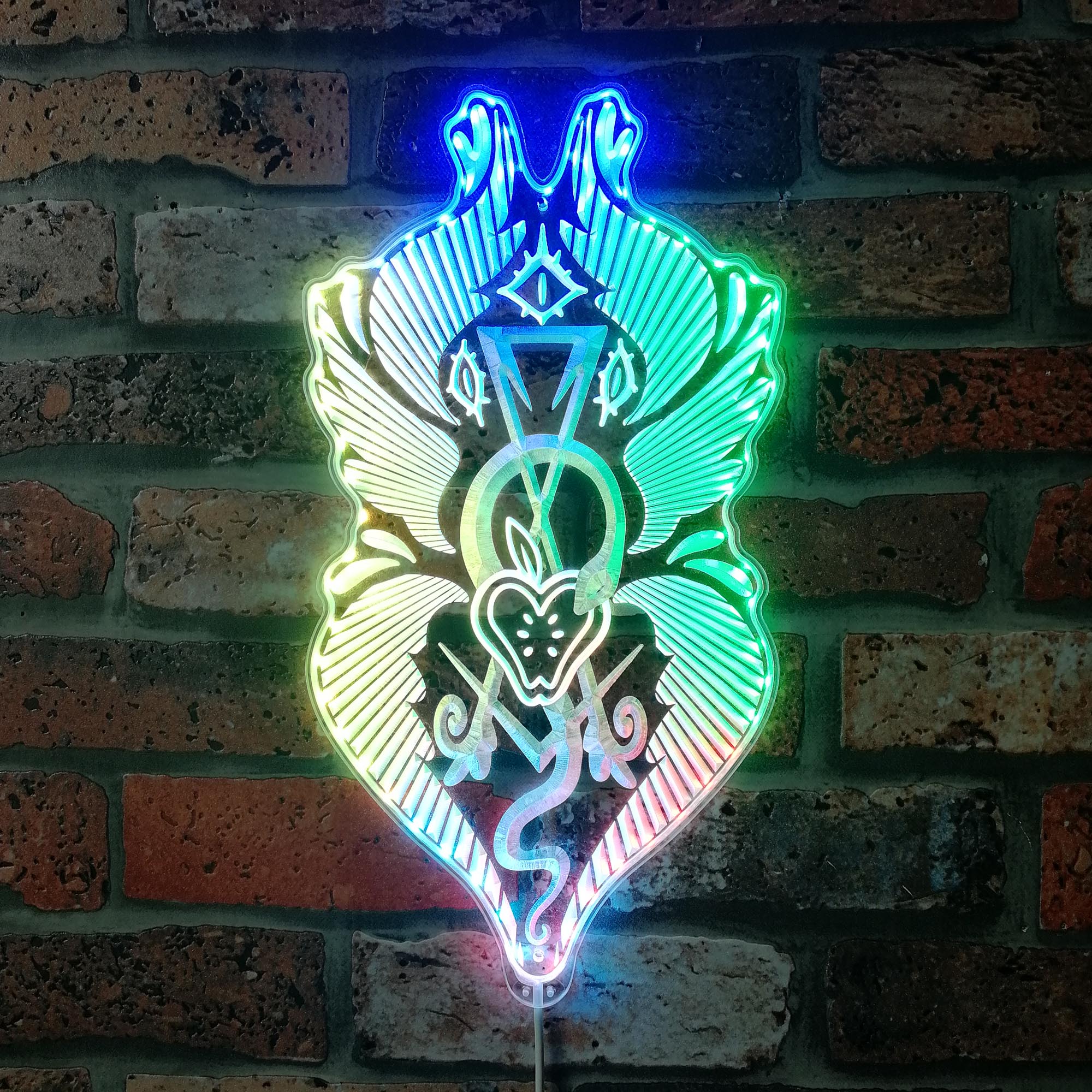 Hazbin Hotel Wall Art Dynamic RGB Edge Lit LED Sign