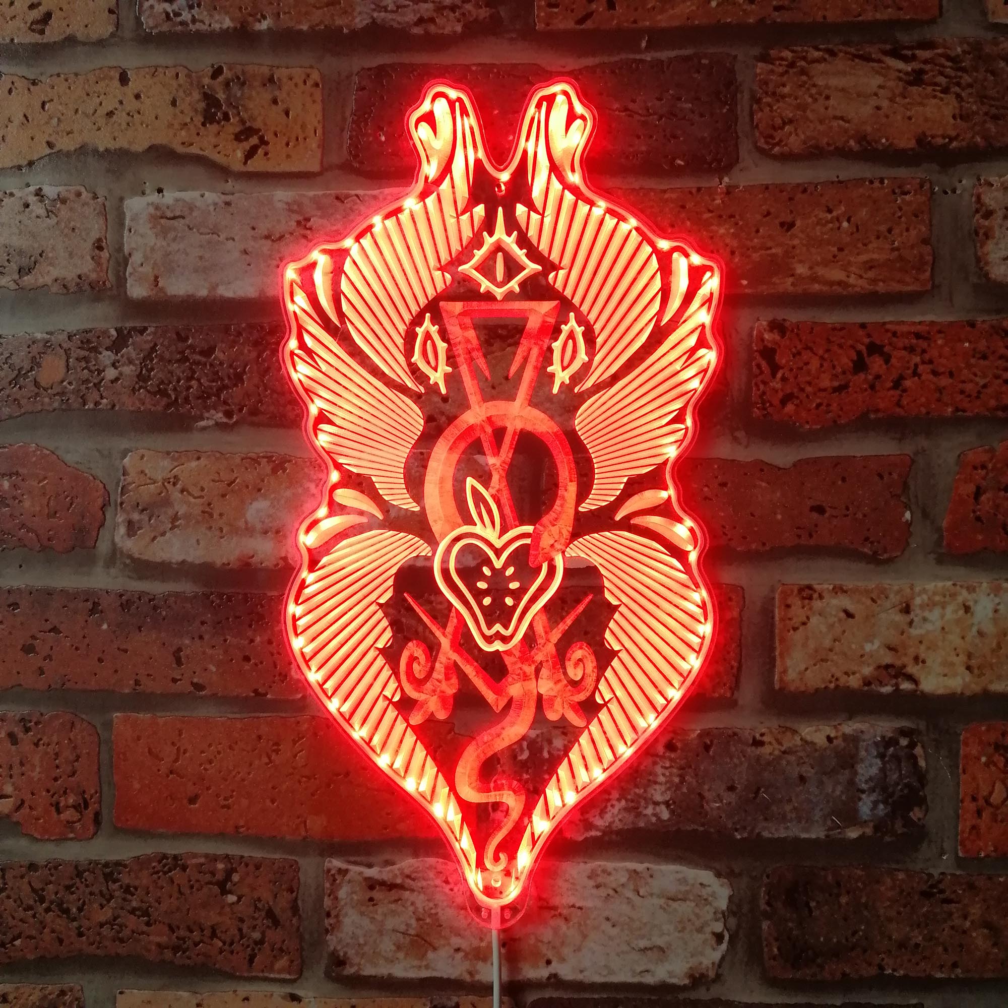 Hazbin Hotel Adam Art Dynamic RGB Edge Lit LED Sign