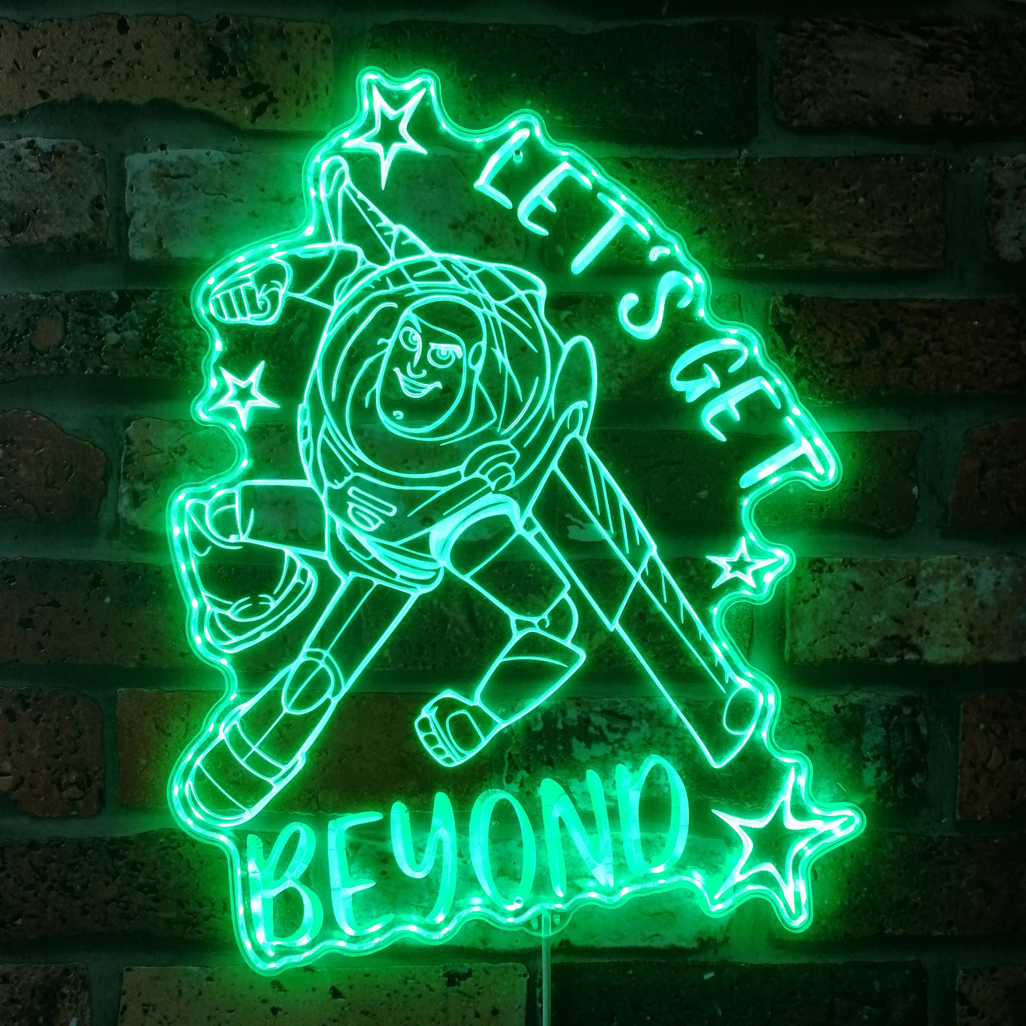 Buzz Lightyear Dynamic RGB Edge Lit LED Sign