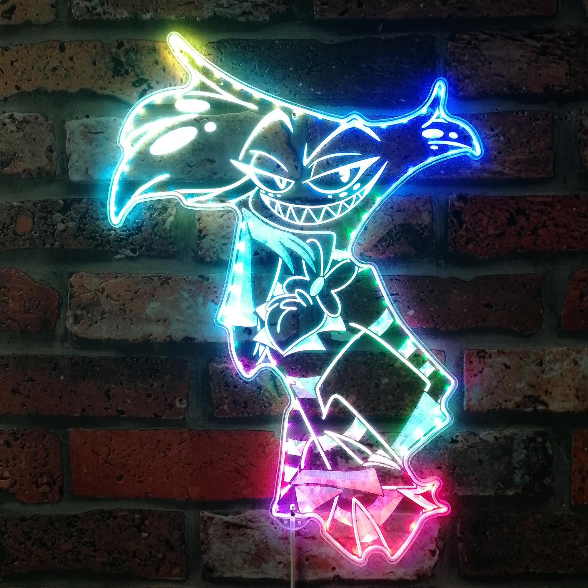 Angel Dust Hazbin Hotel Dynamic RGB Edge Lit LED Sign