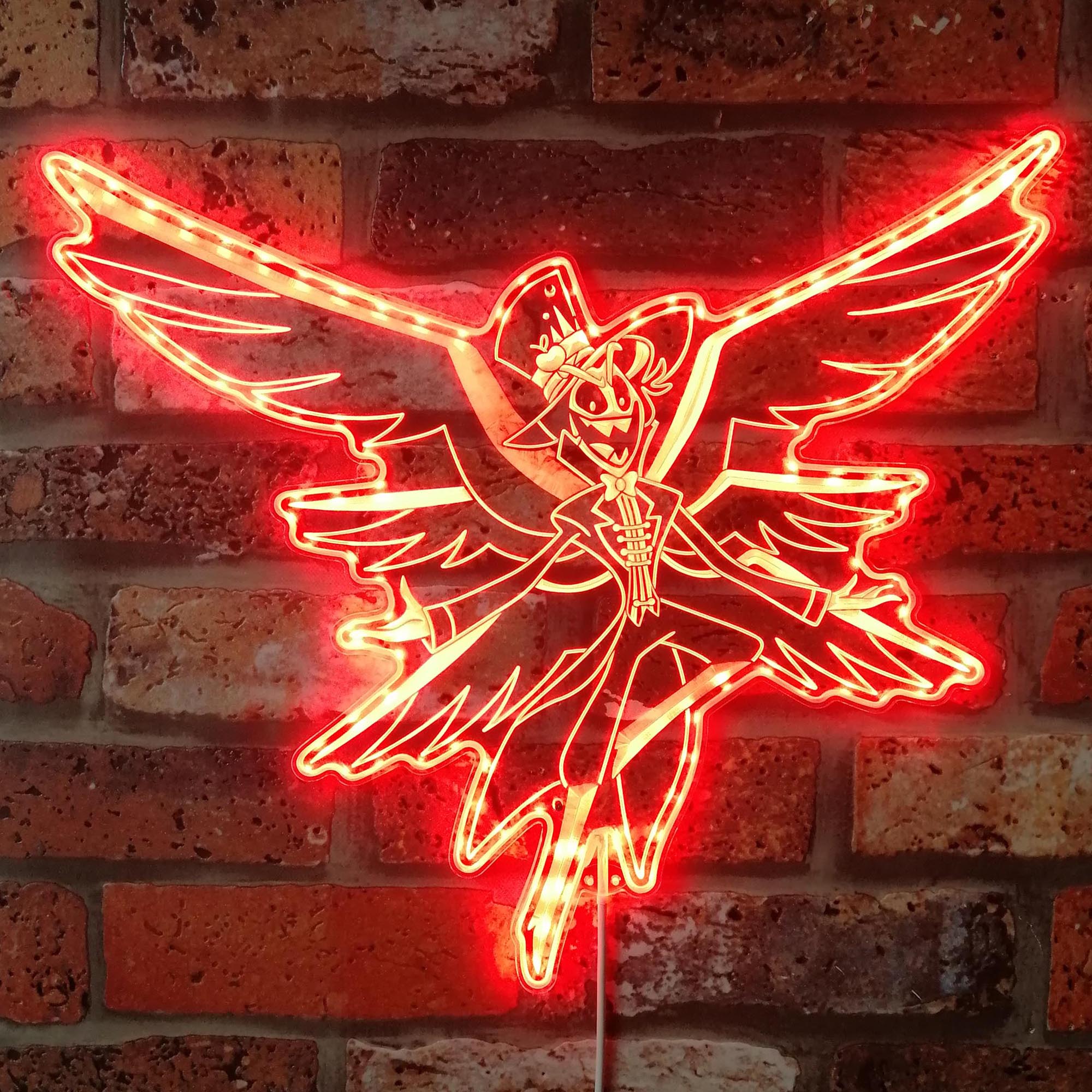 Lucifer Hazbin Hotel Dynamic RGB Edge Lit LED Sign