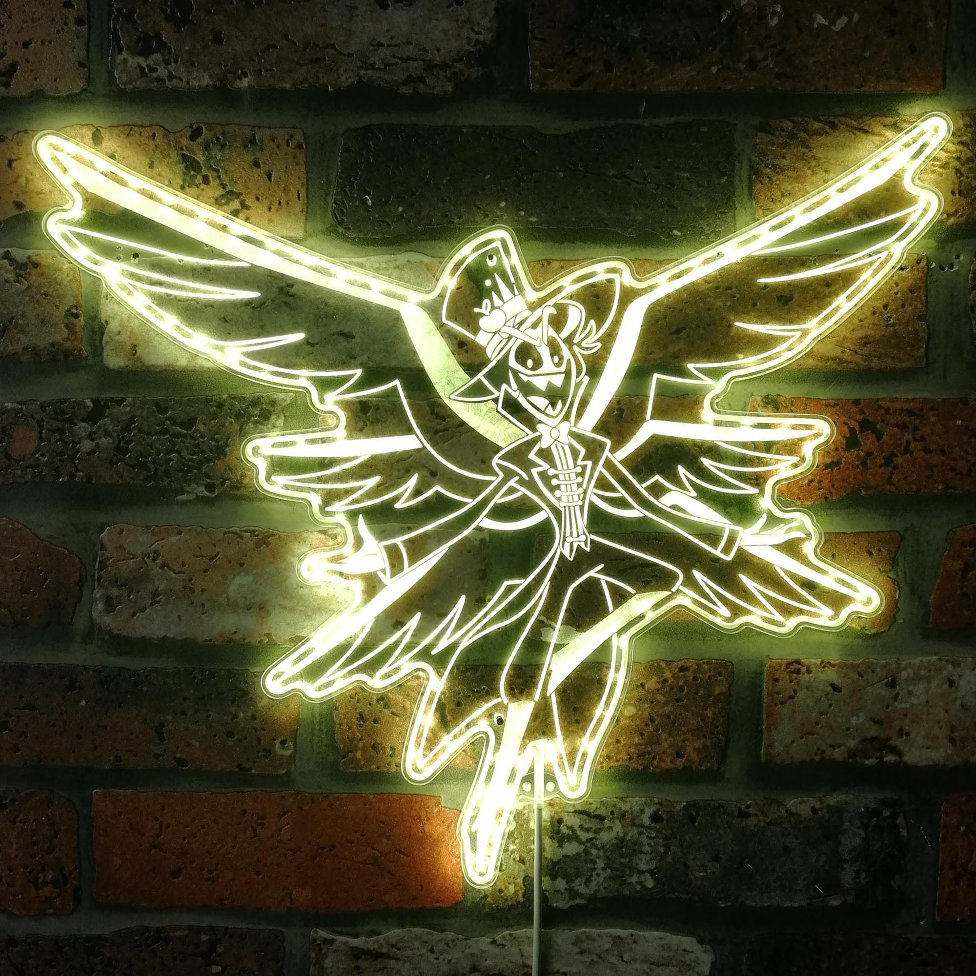 Lucifer Hazbin Hotel Dynamic RGB Edge Lit LED Sign