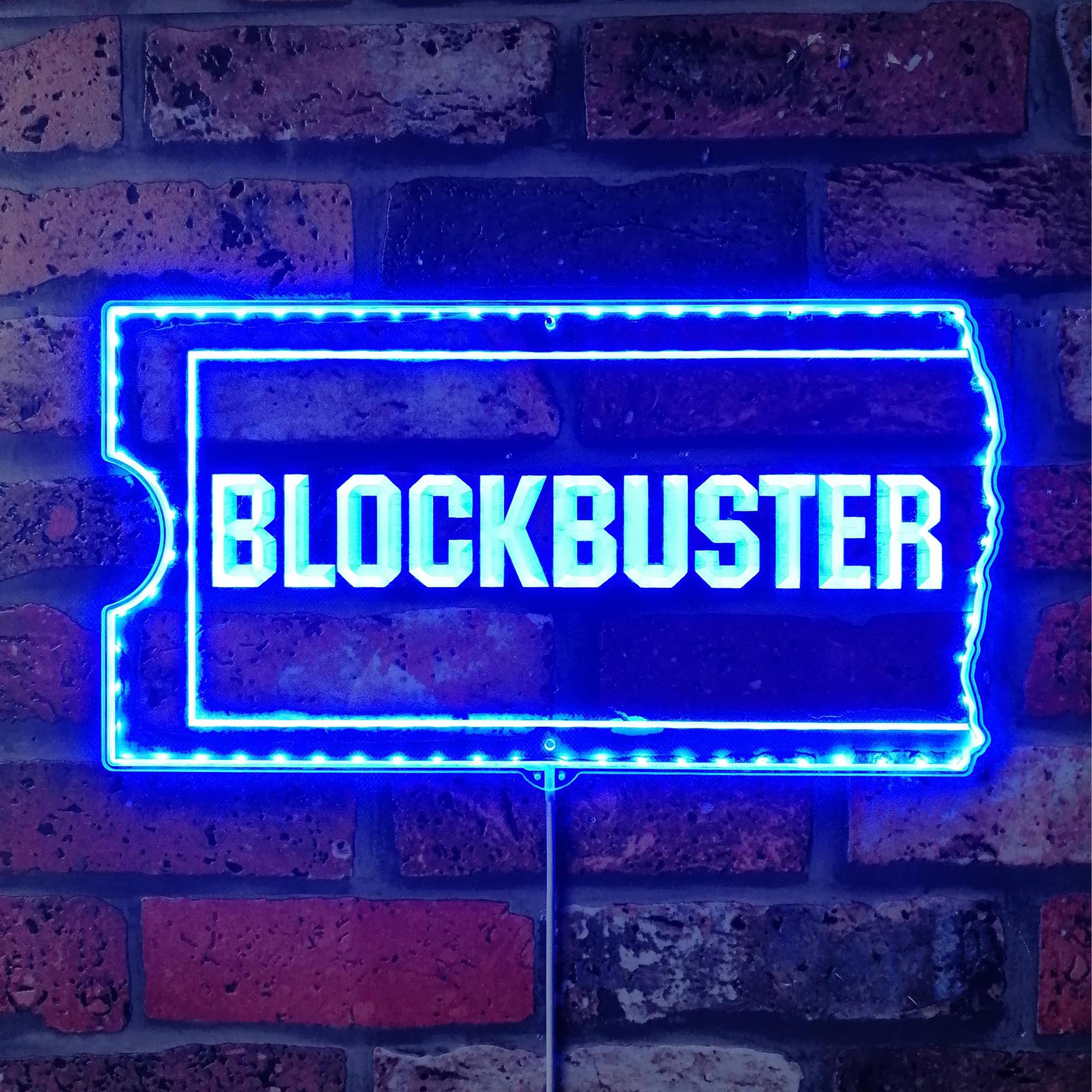 Blockbuster Dynamic RGB Edge Lit LED Sign