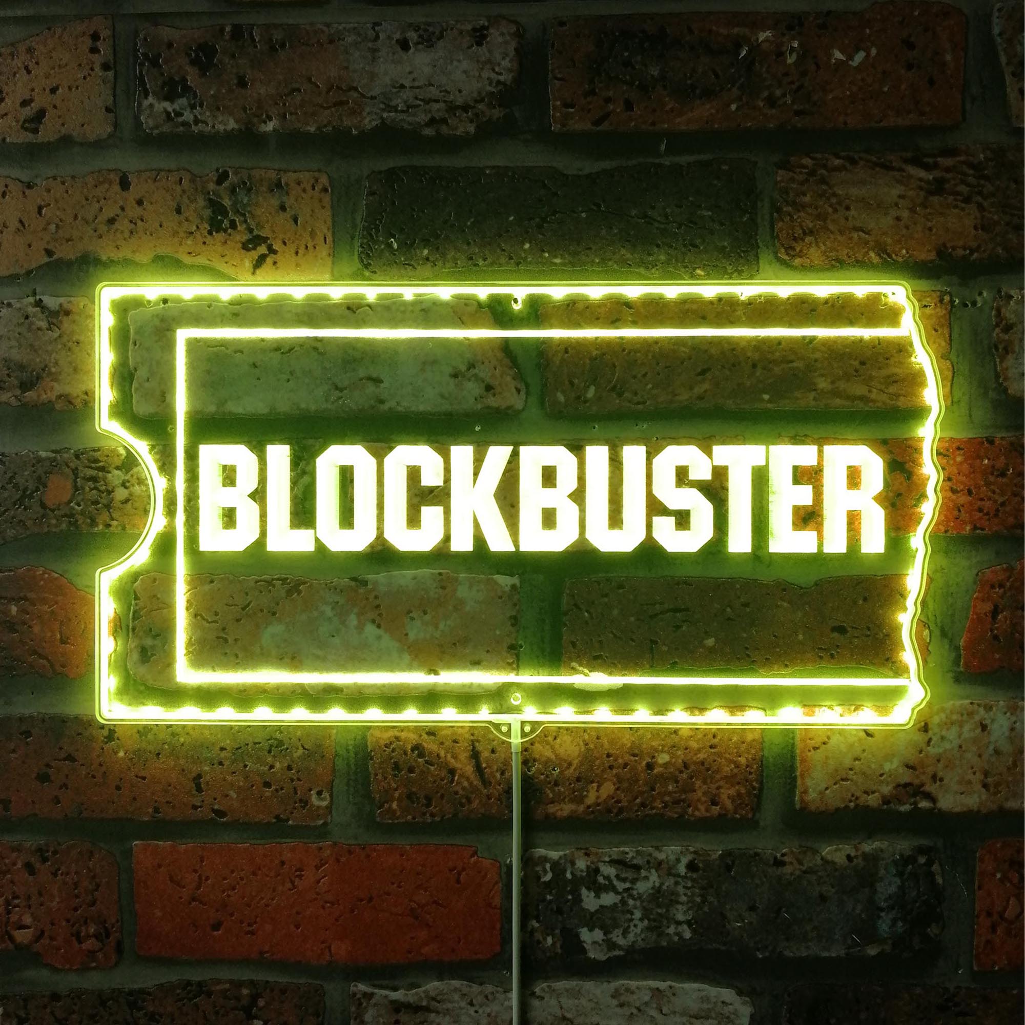 Blockbuster Led Sign Blockbuster Dynamic RGB Edge Lit LED Sign | PROLEDSIGN – joyatwall